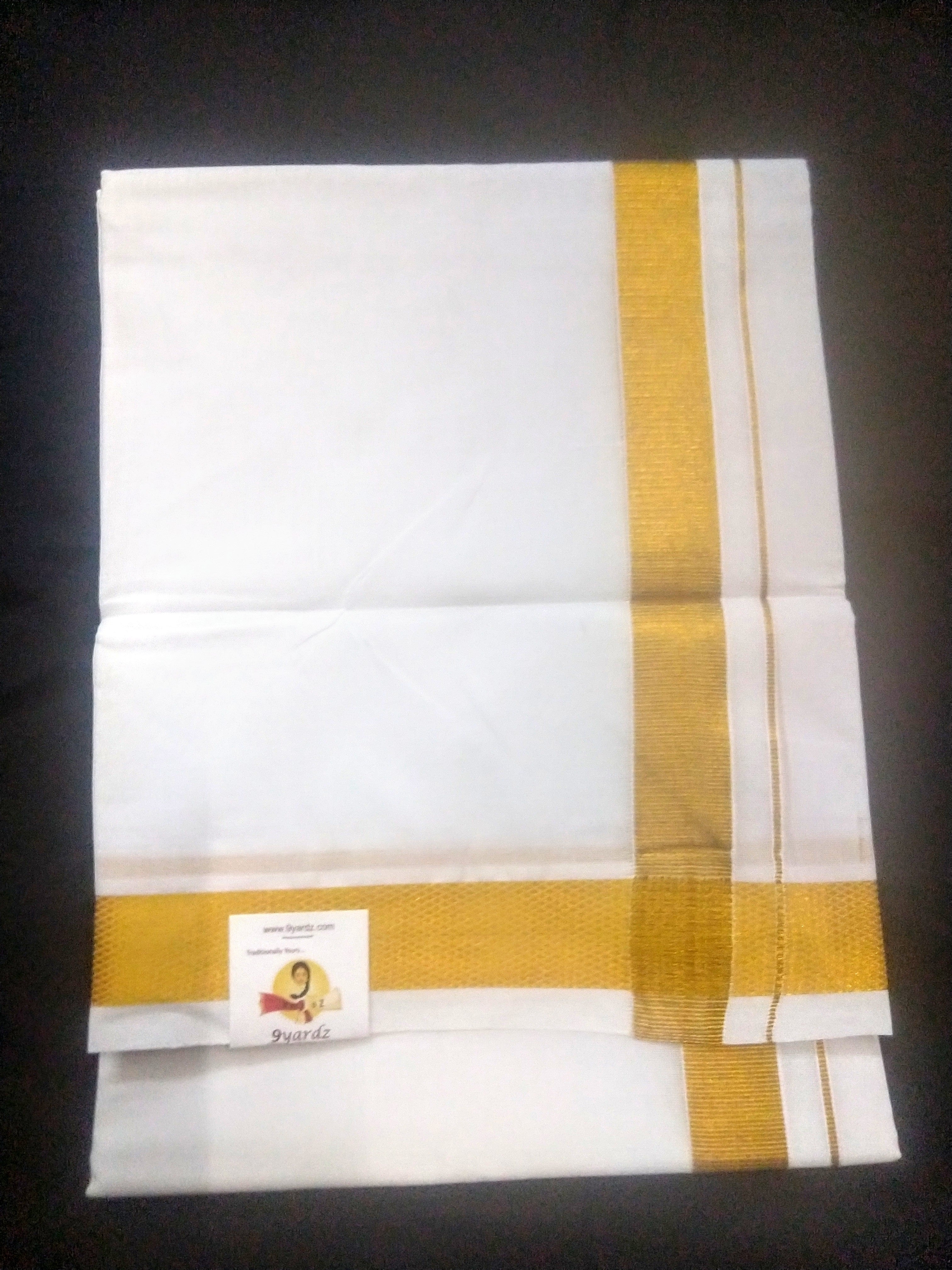 Bleached Cotton dhothi 8 muzam