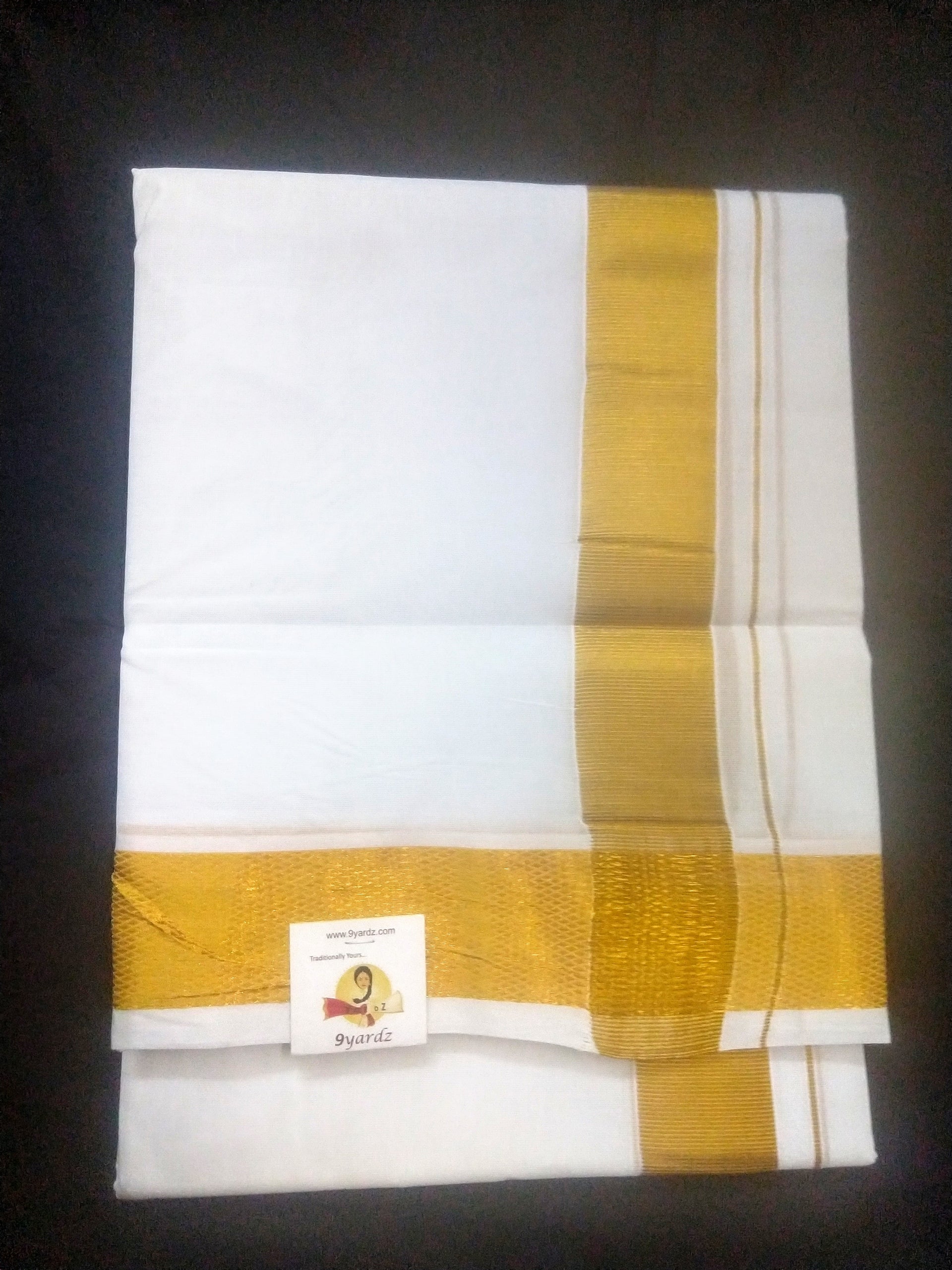 Bleached Cotton dhothi 8 muzam