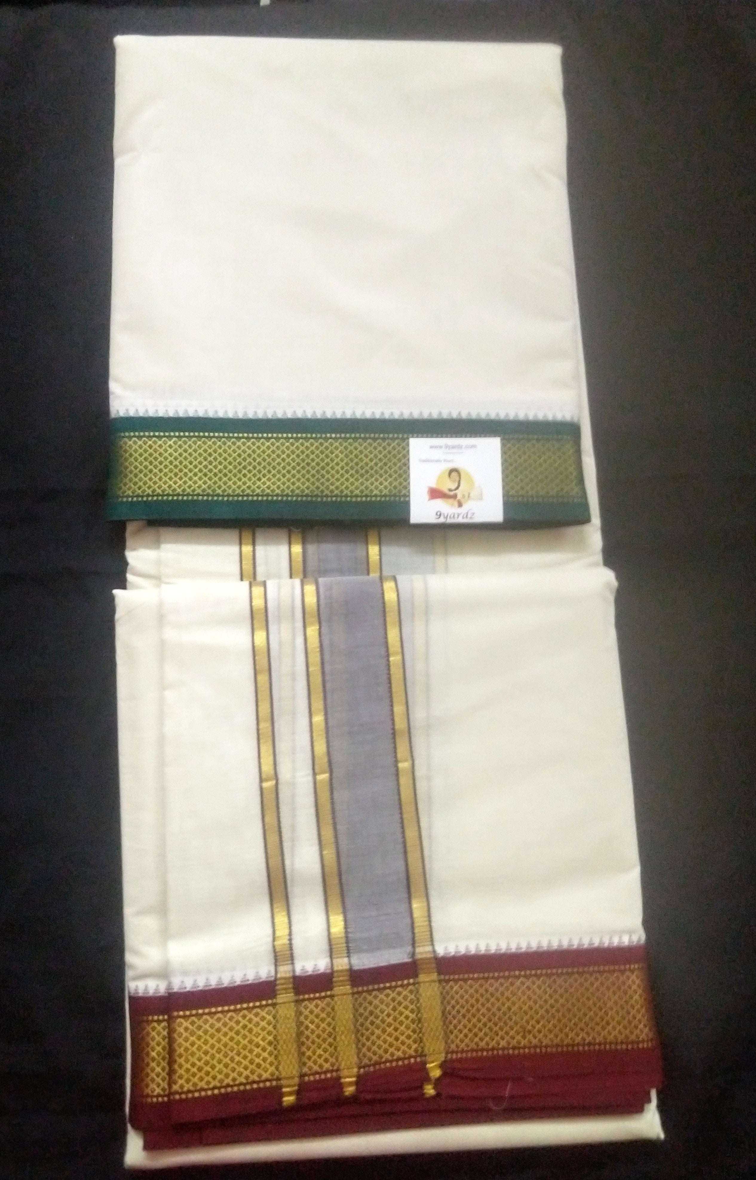 Pure cotton Muhurtham dhoti 10*6 7kann