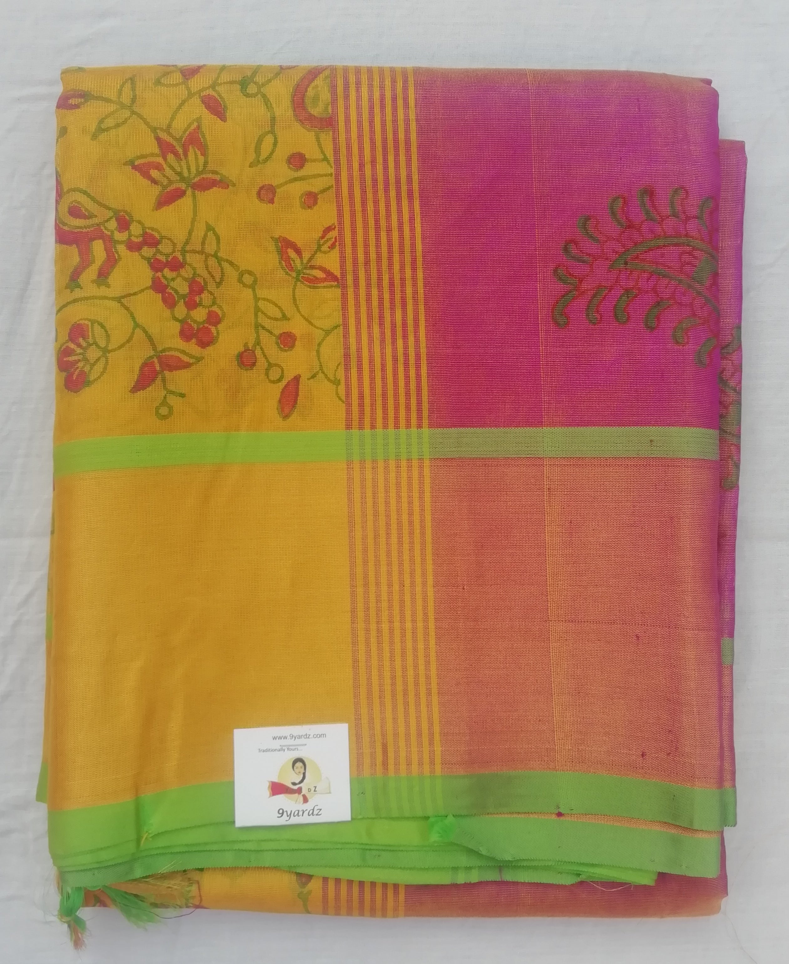 Pure Silk Cotton Tissue- printed