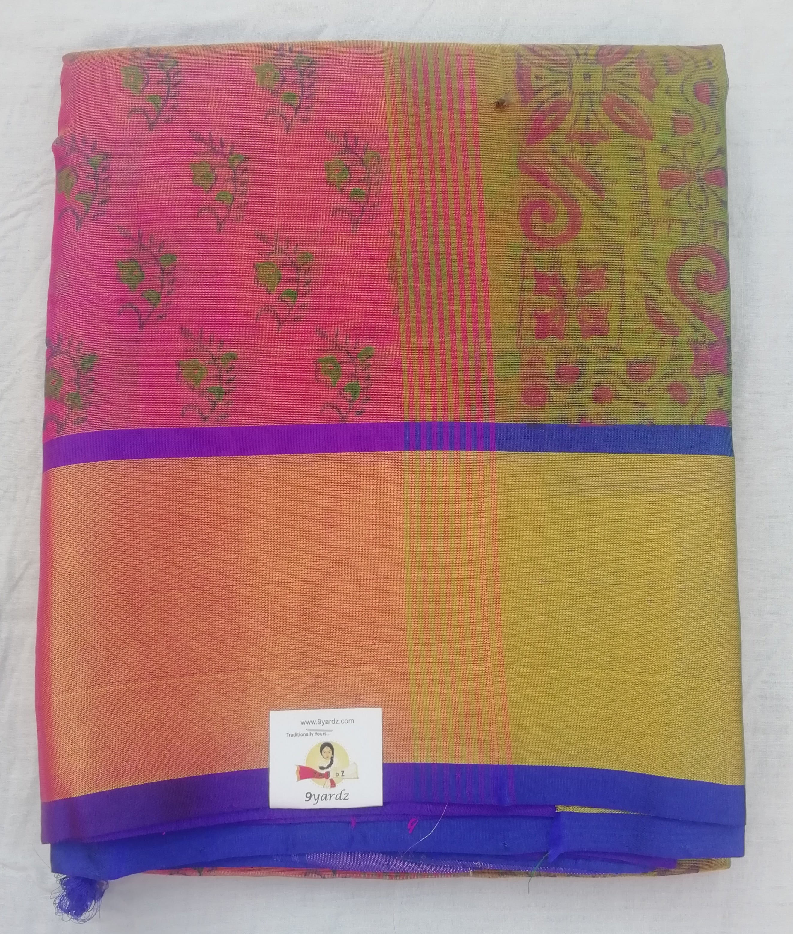 Pure Silk Cotton Tissue- printed