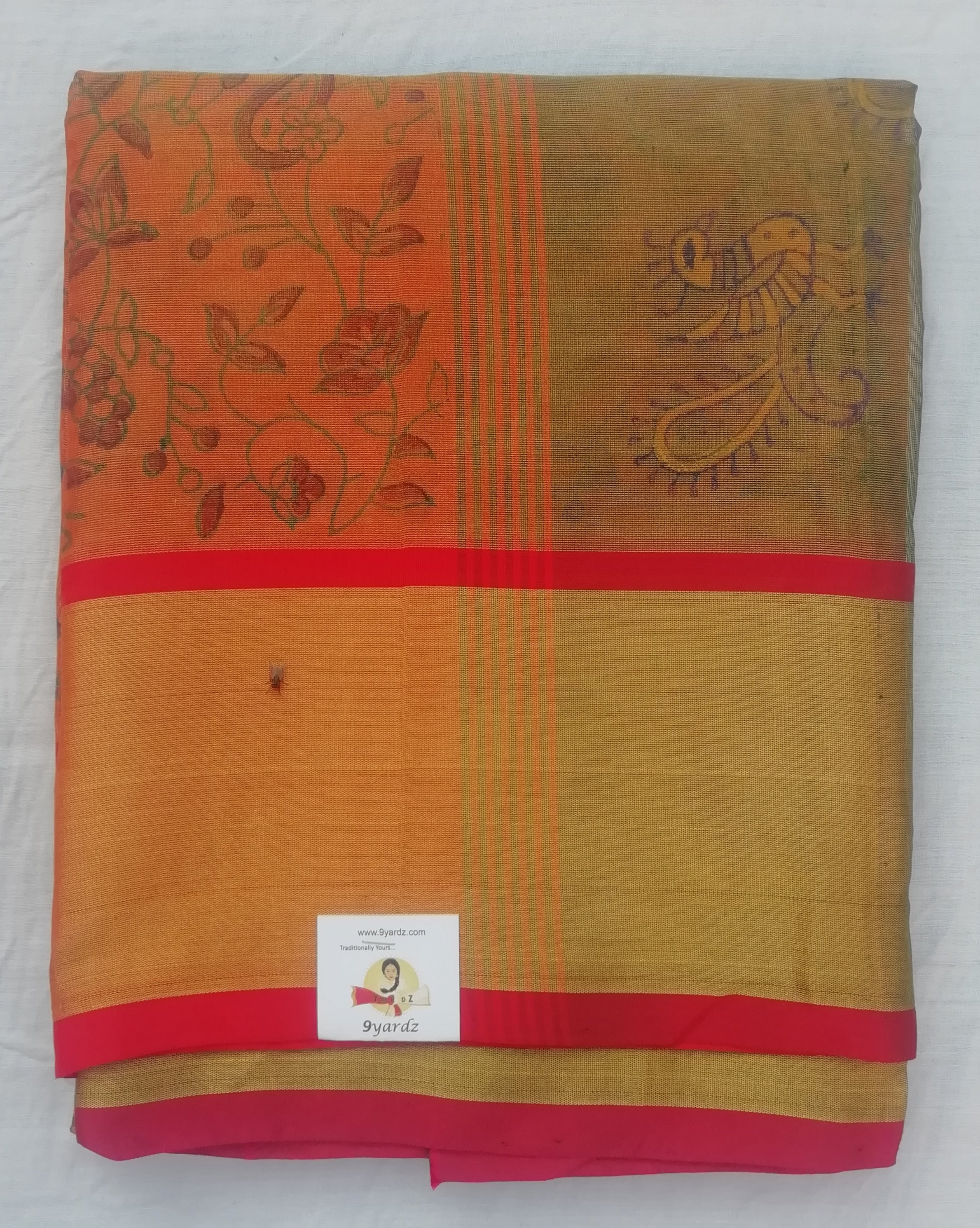 Pure Silk Cotton Tissue- printed