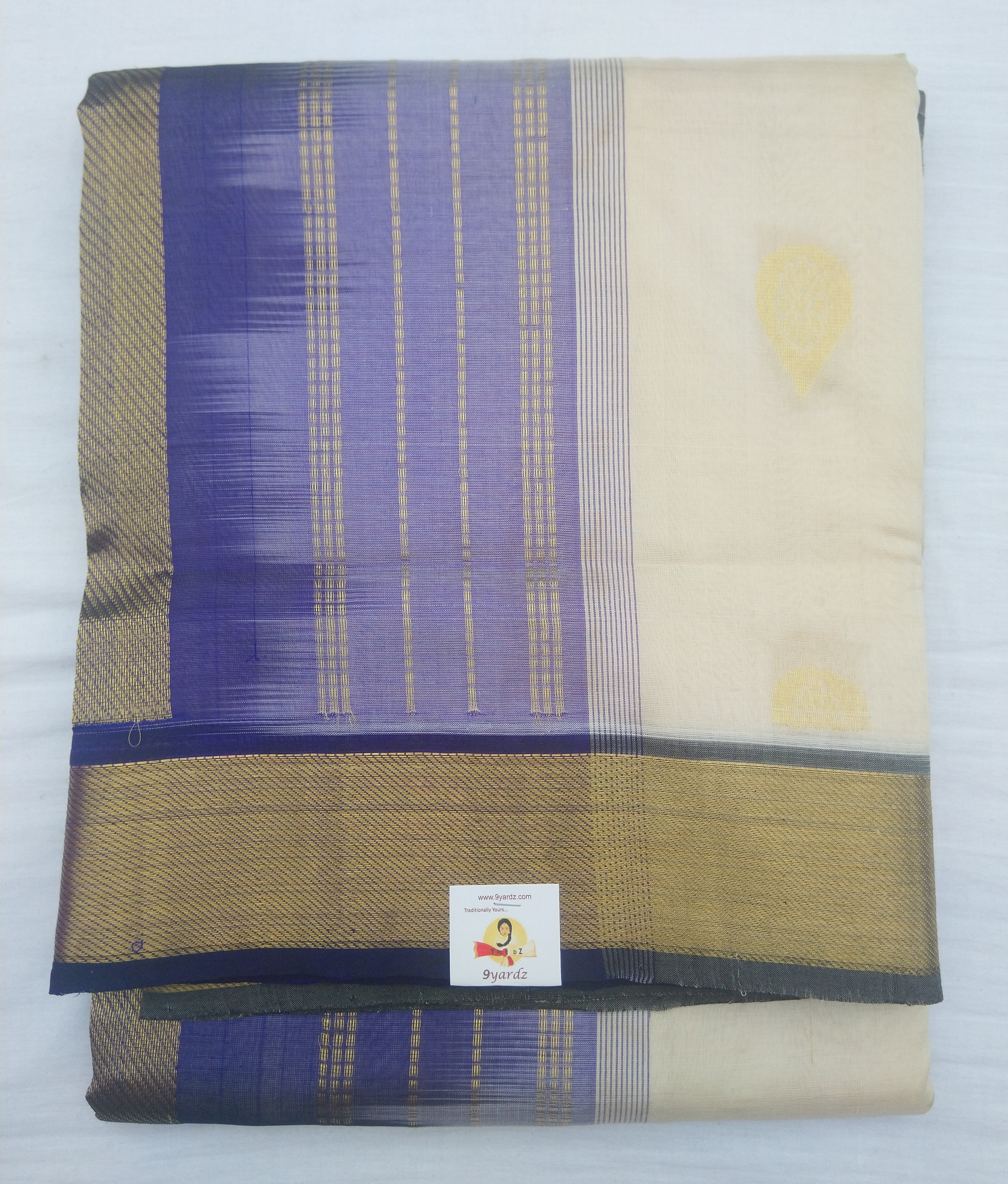 Pure Silk Cotton with butta- 10 yards madisar