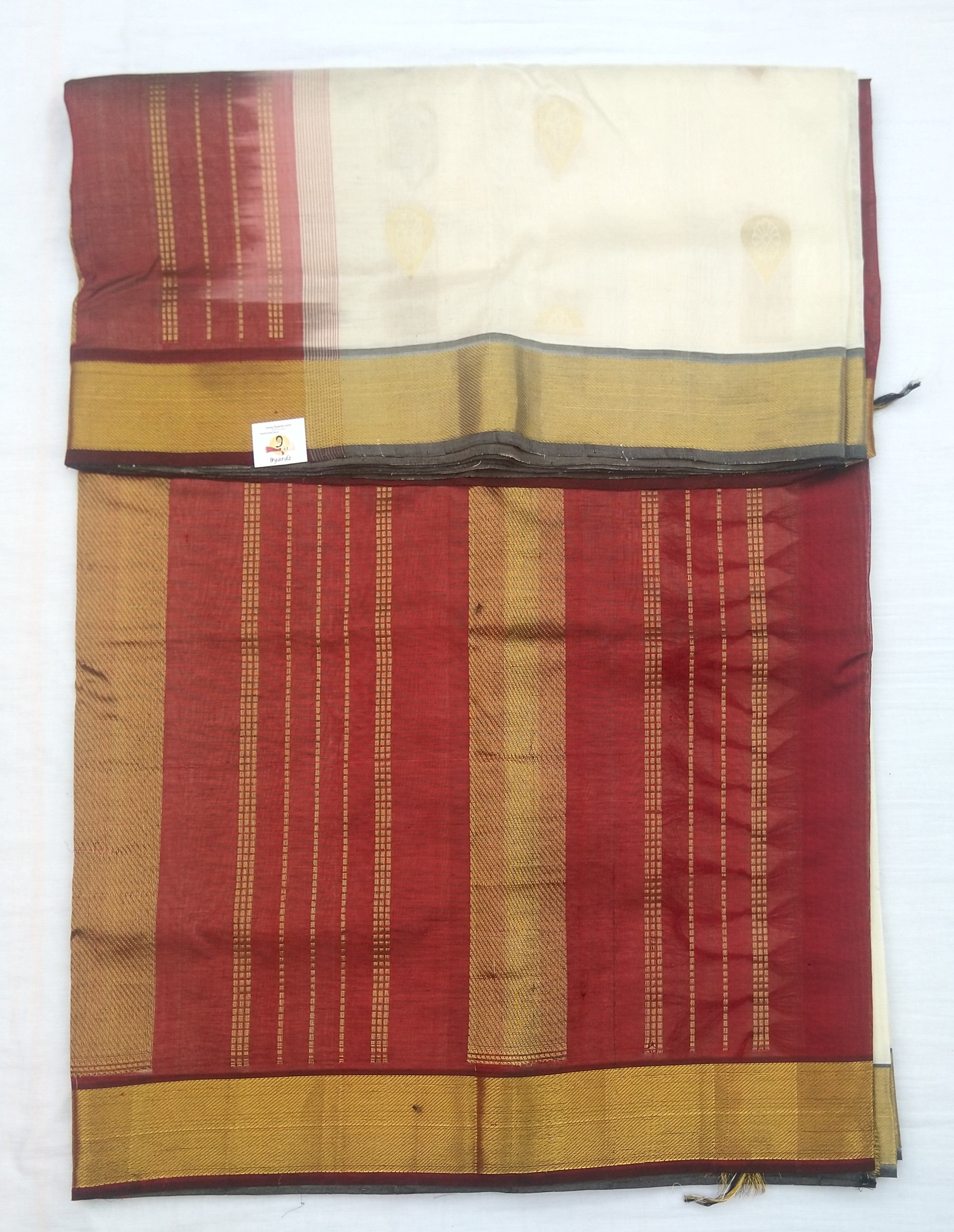 Pure Silk Cotton with butta 10 yards madisar