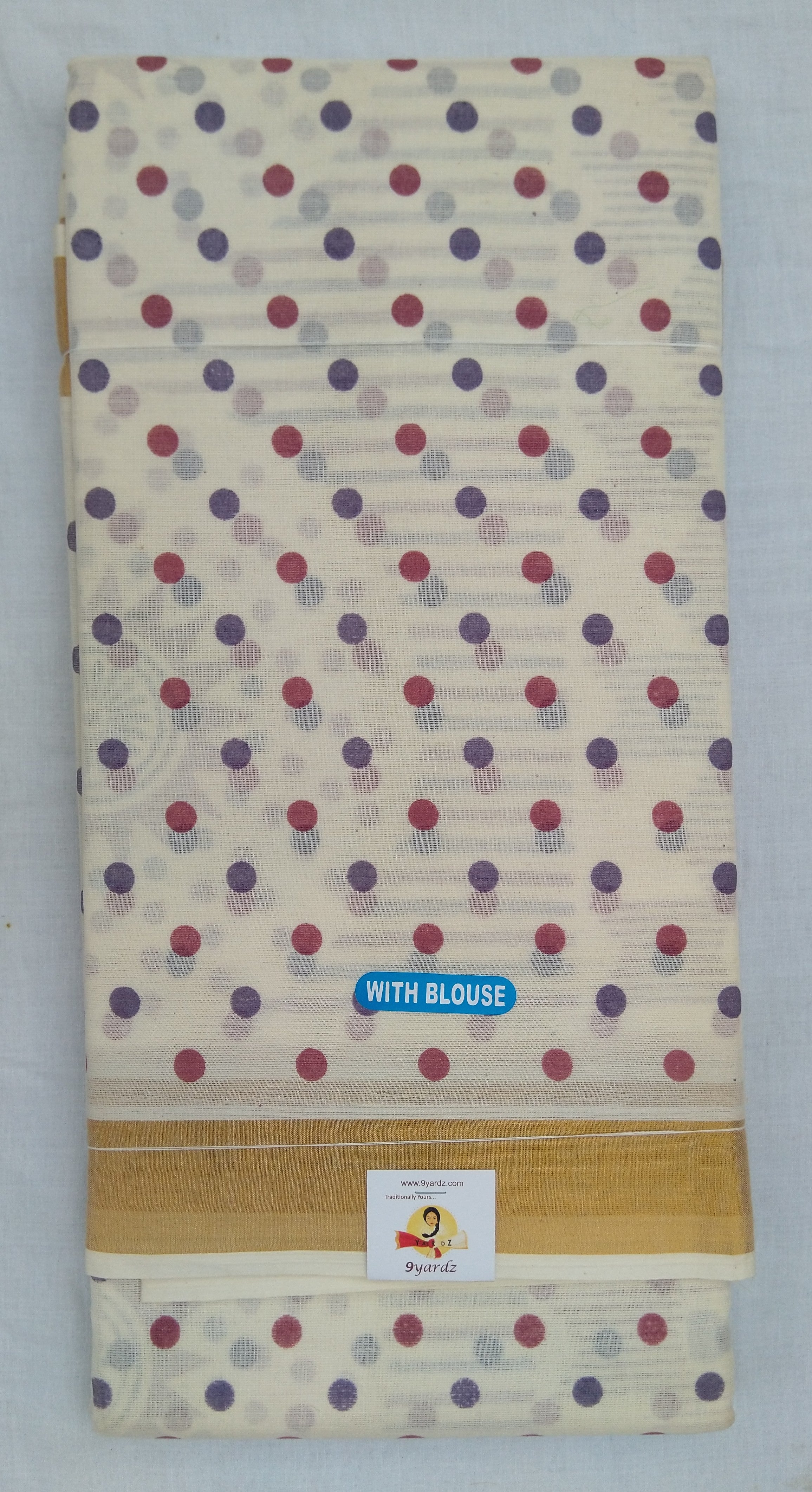 Cotton printed saree