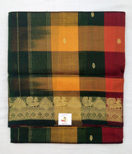 Load image into Gallery viewer, Pure silk cotton- checked with butta