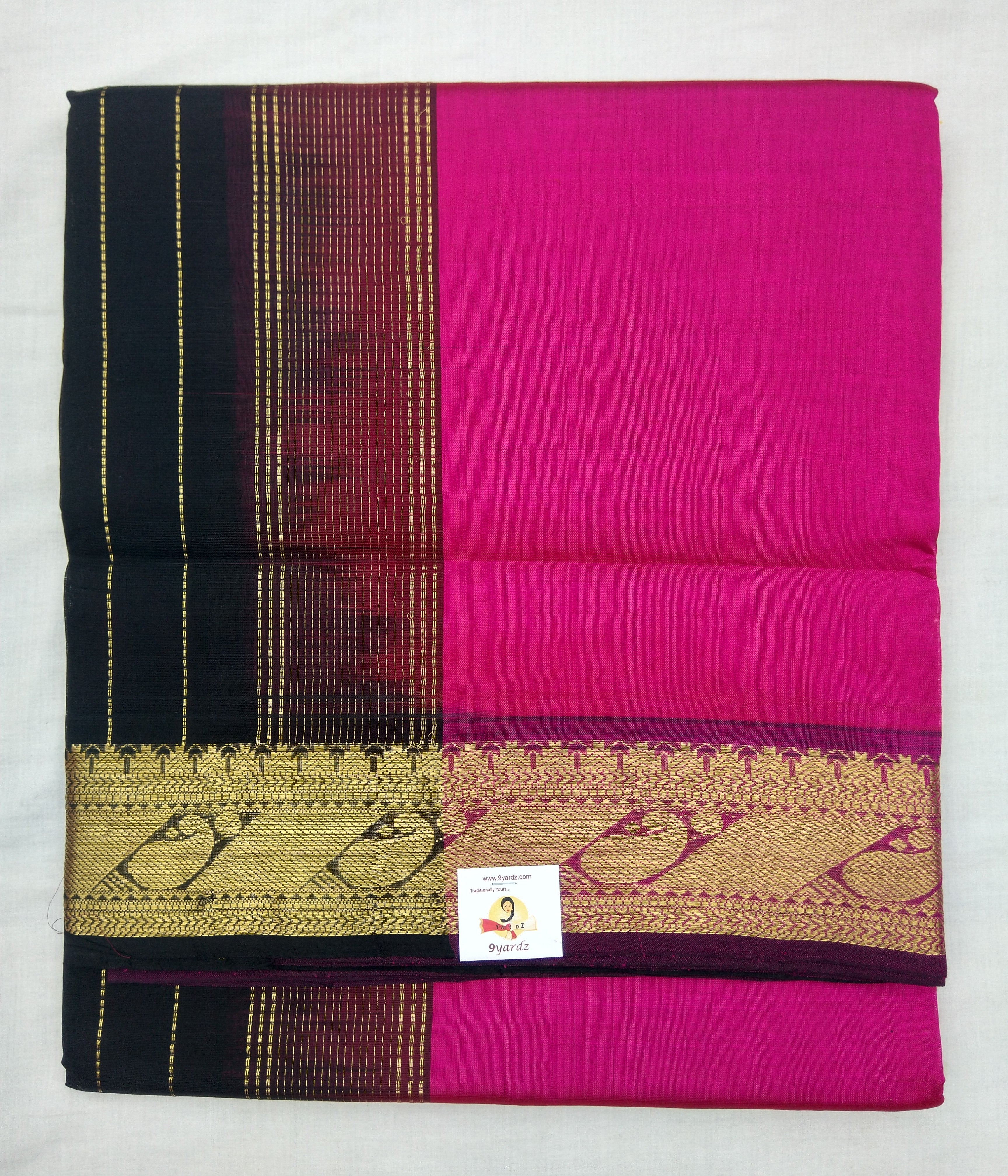 Pure silk cotton-Designer Border