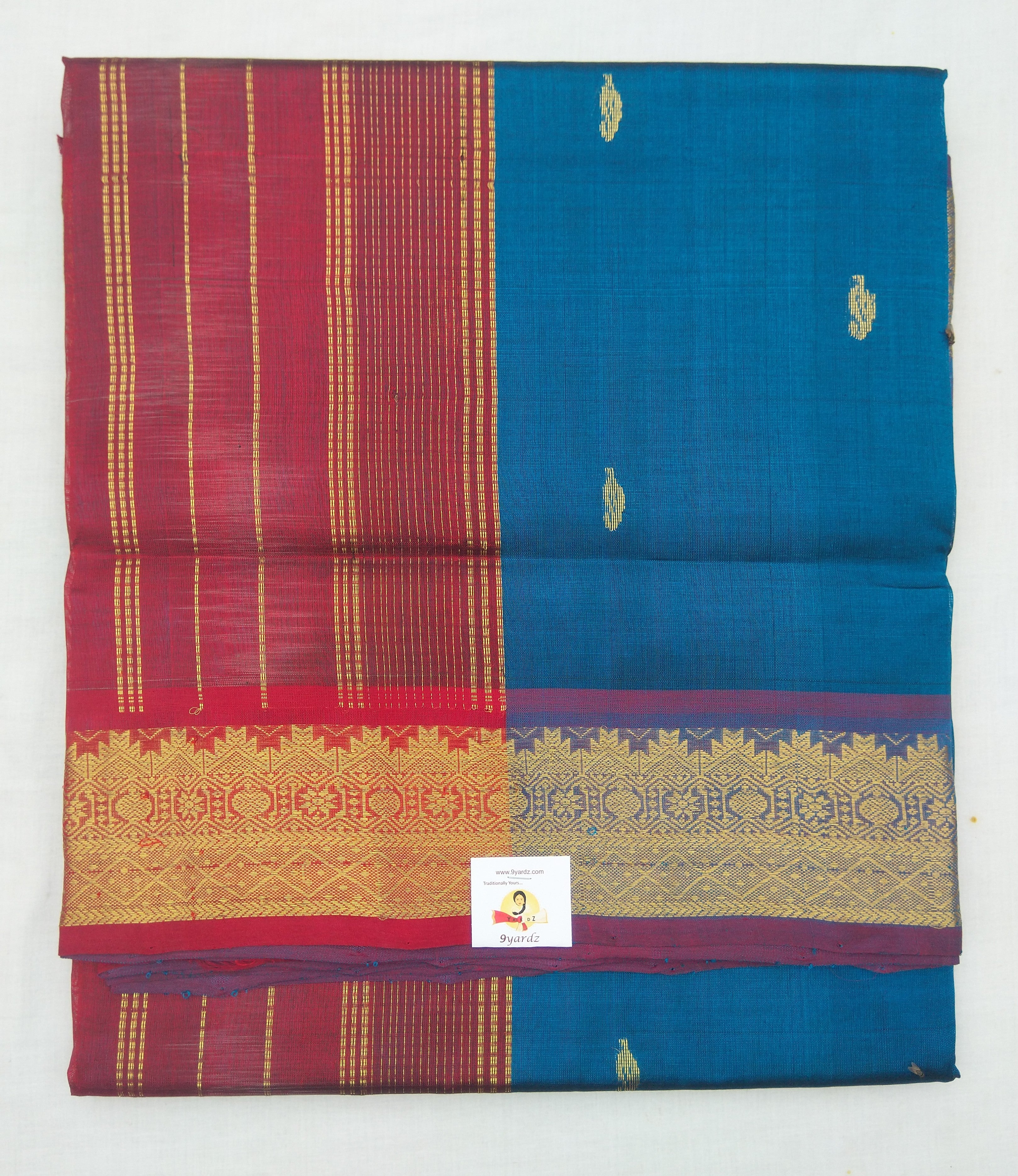 Pure silk cotton with butta