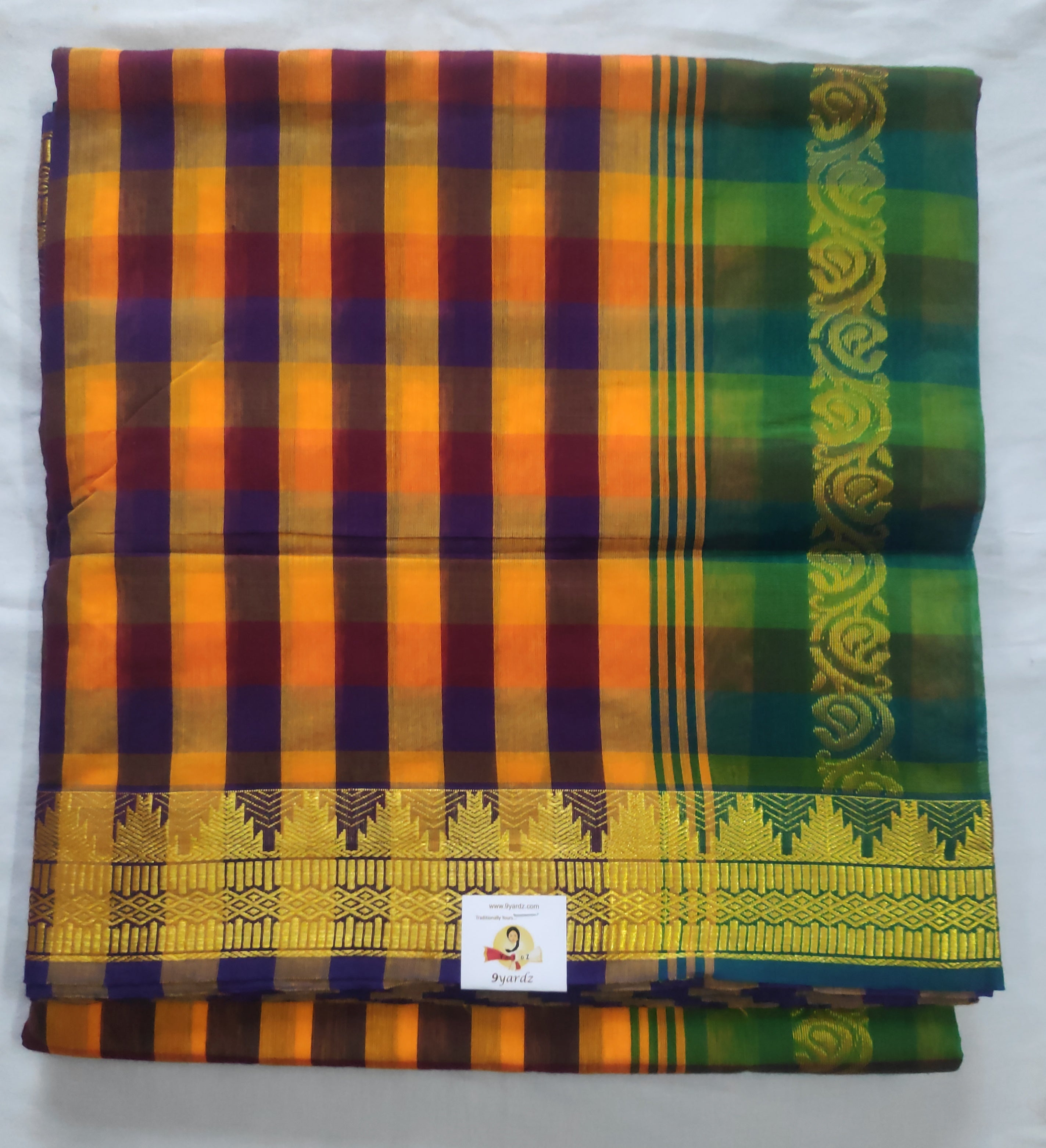 Kalyani cotton -checked 9.5