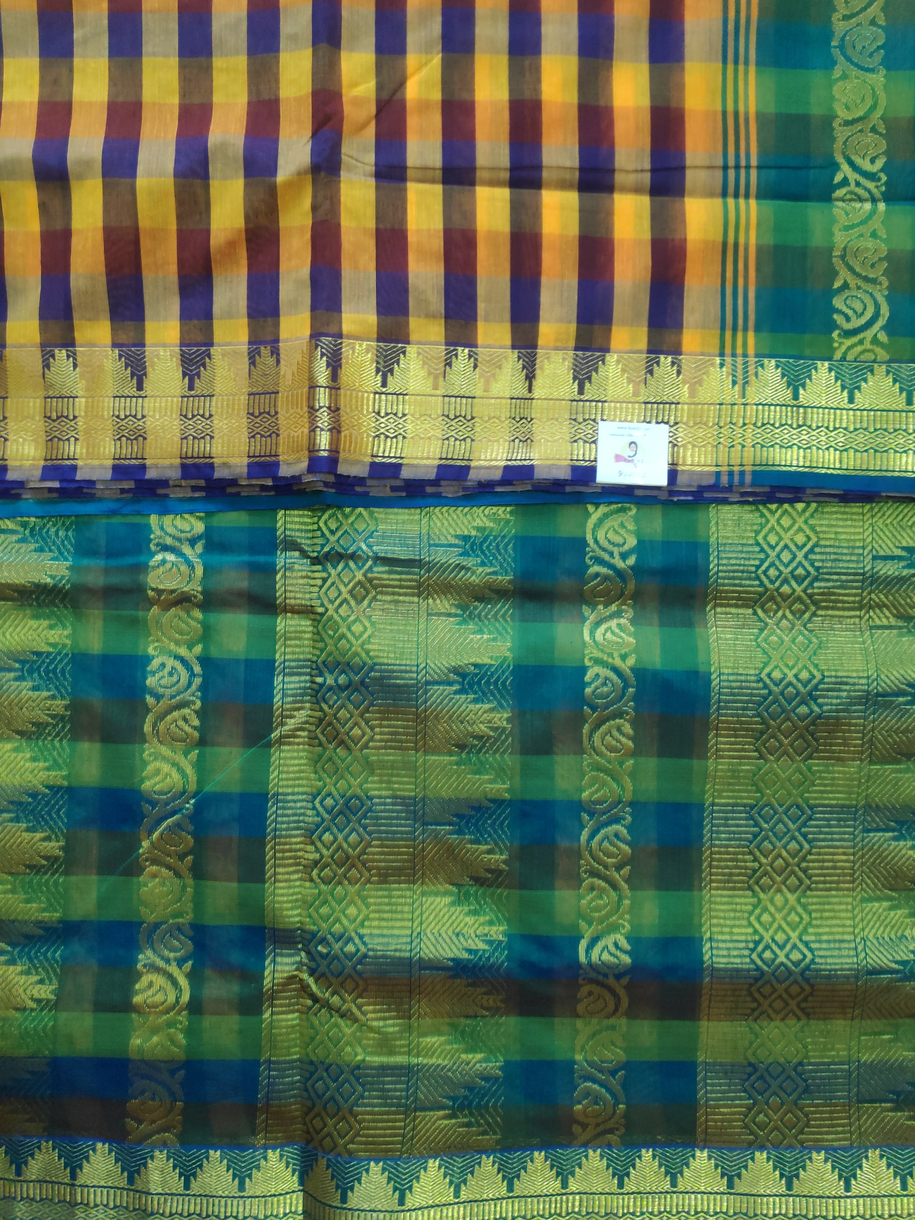 Kalyani cotton -checked 9.5