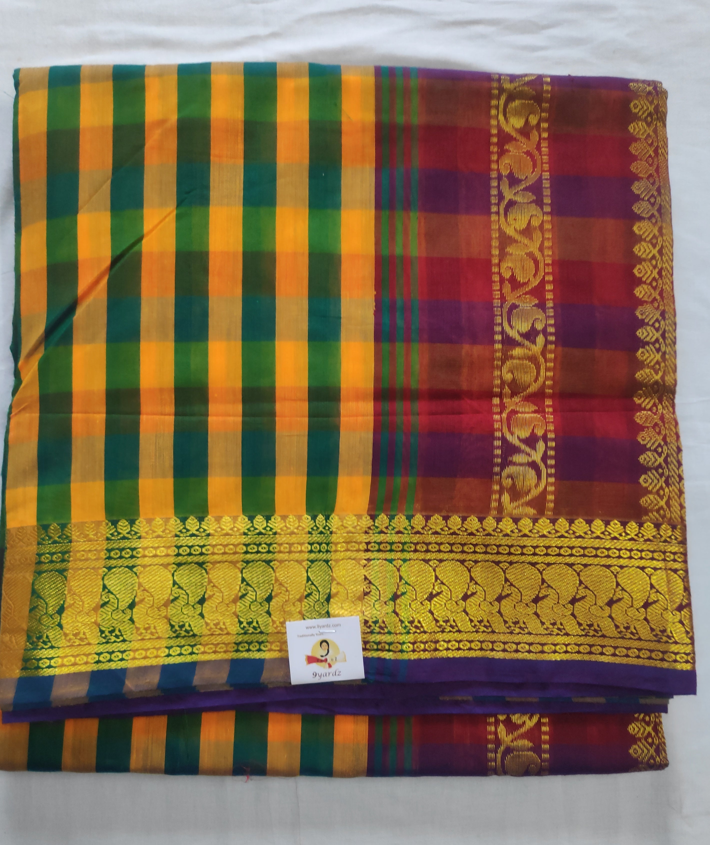 Kalyani cotton -checked 9.5