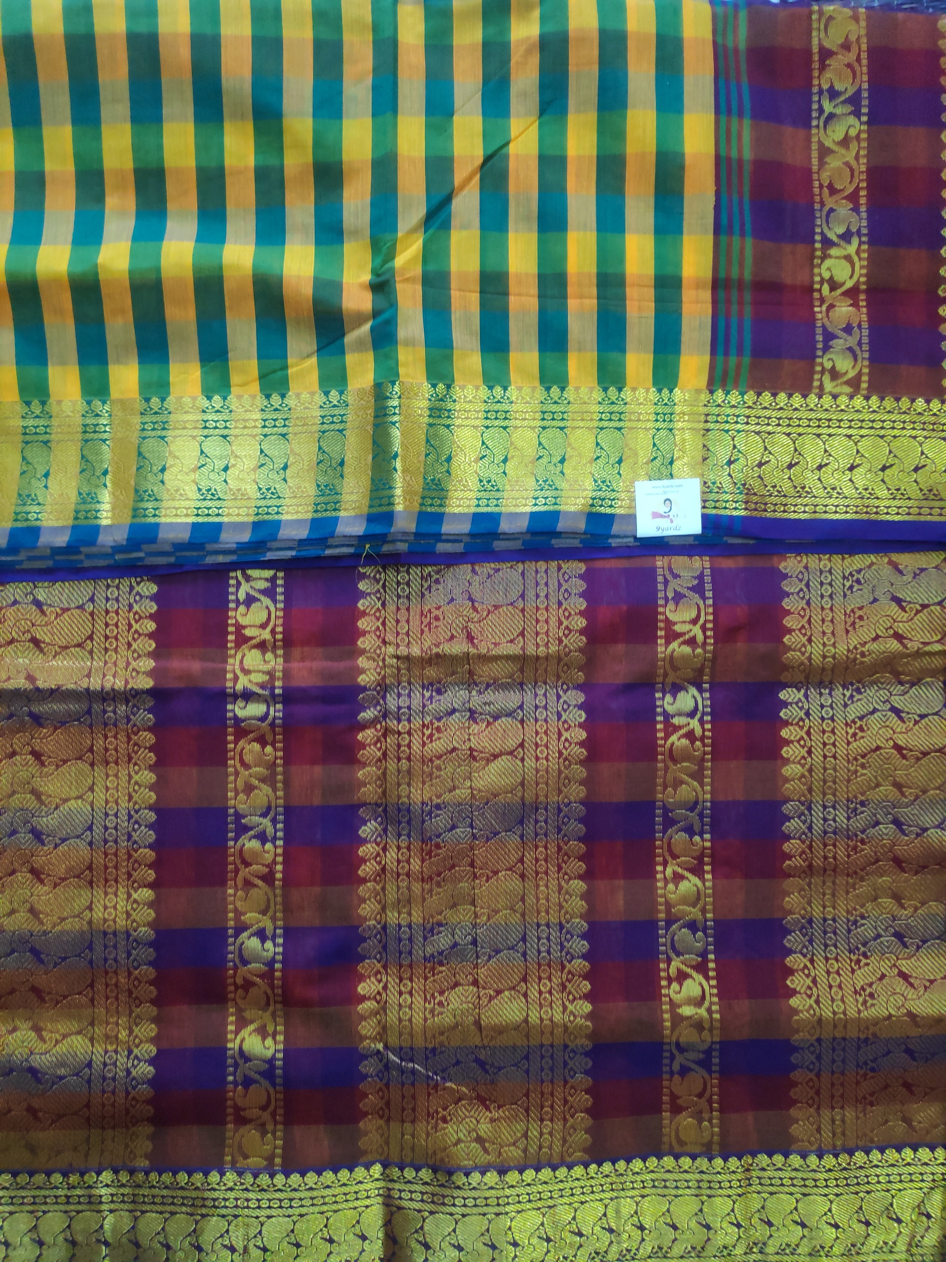 Kalyani cotton -checked 9.5