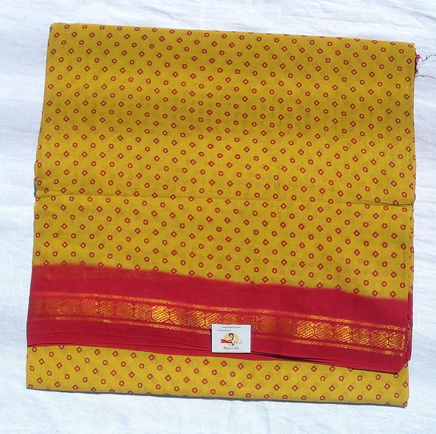 Sungudi cotton 10.5 yardz