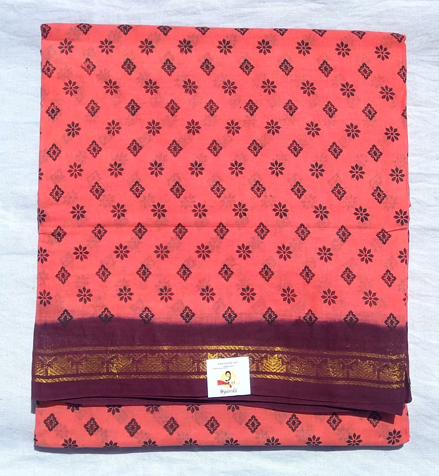 Sungudi cotton 9 yardz