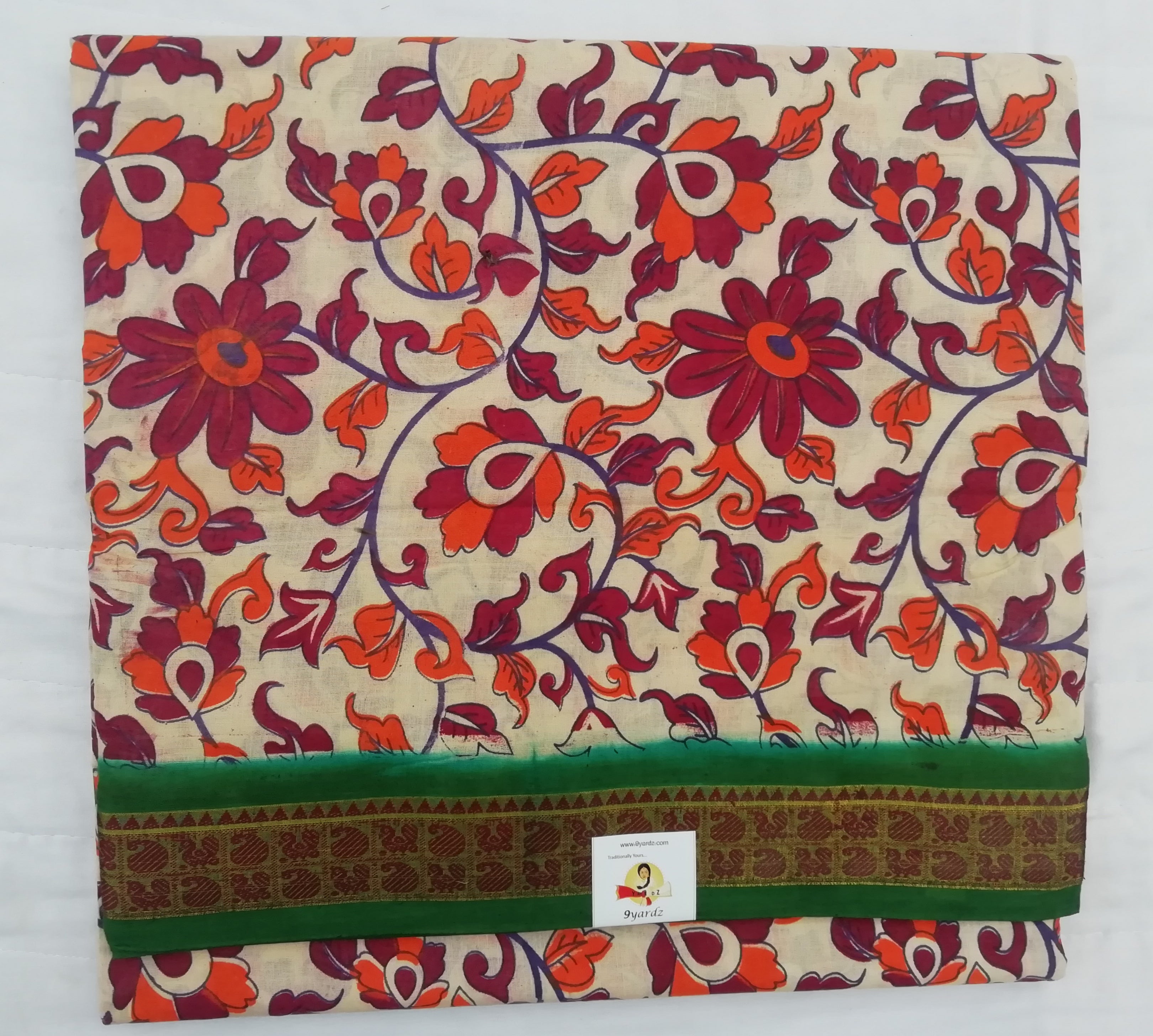 Colour Kalamkari Design- 10.5 yards