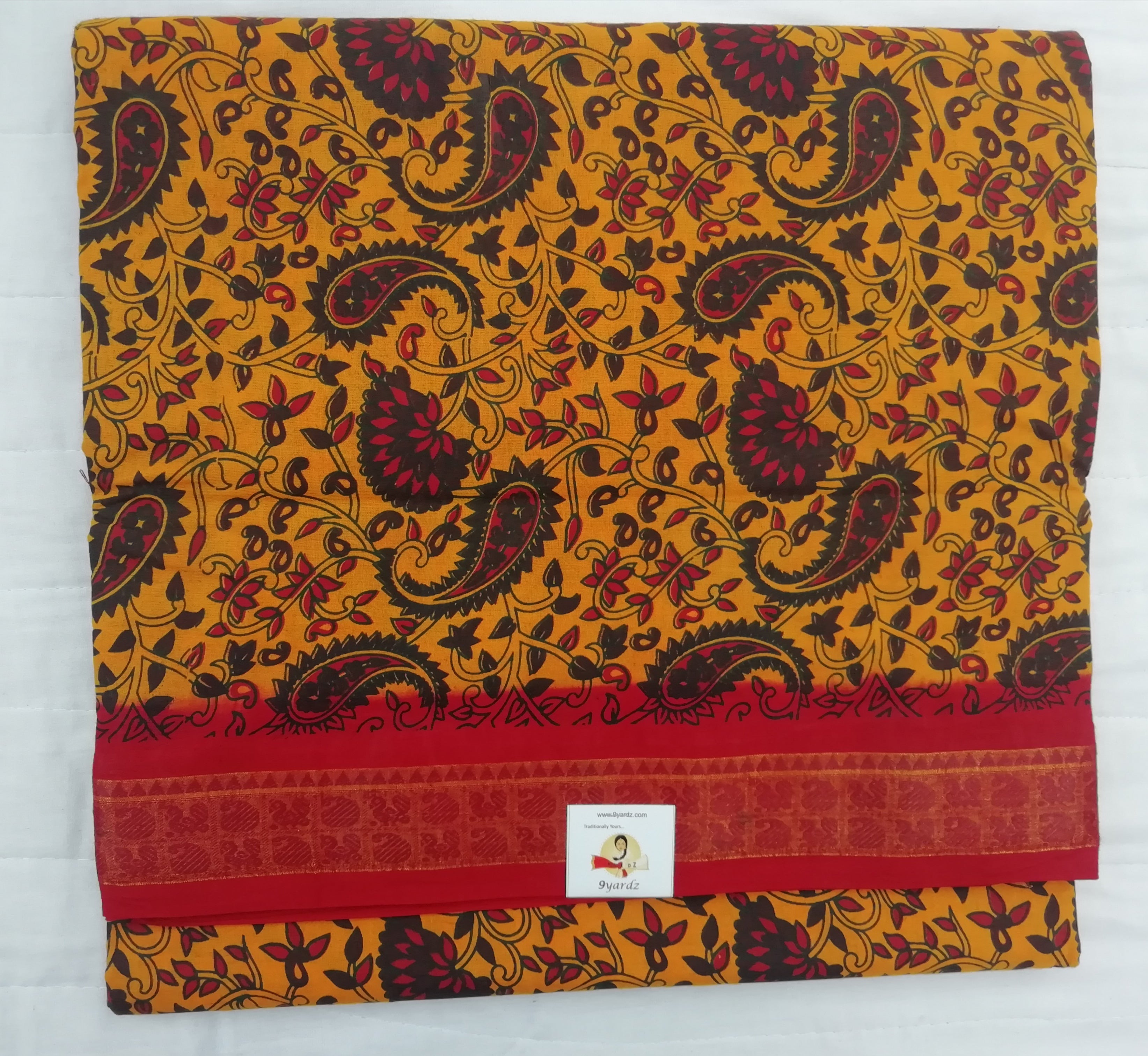 Colour Kalamkari Design- 10.5 yards