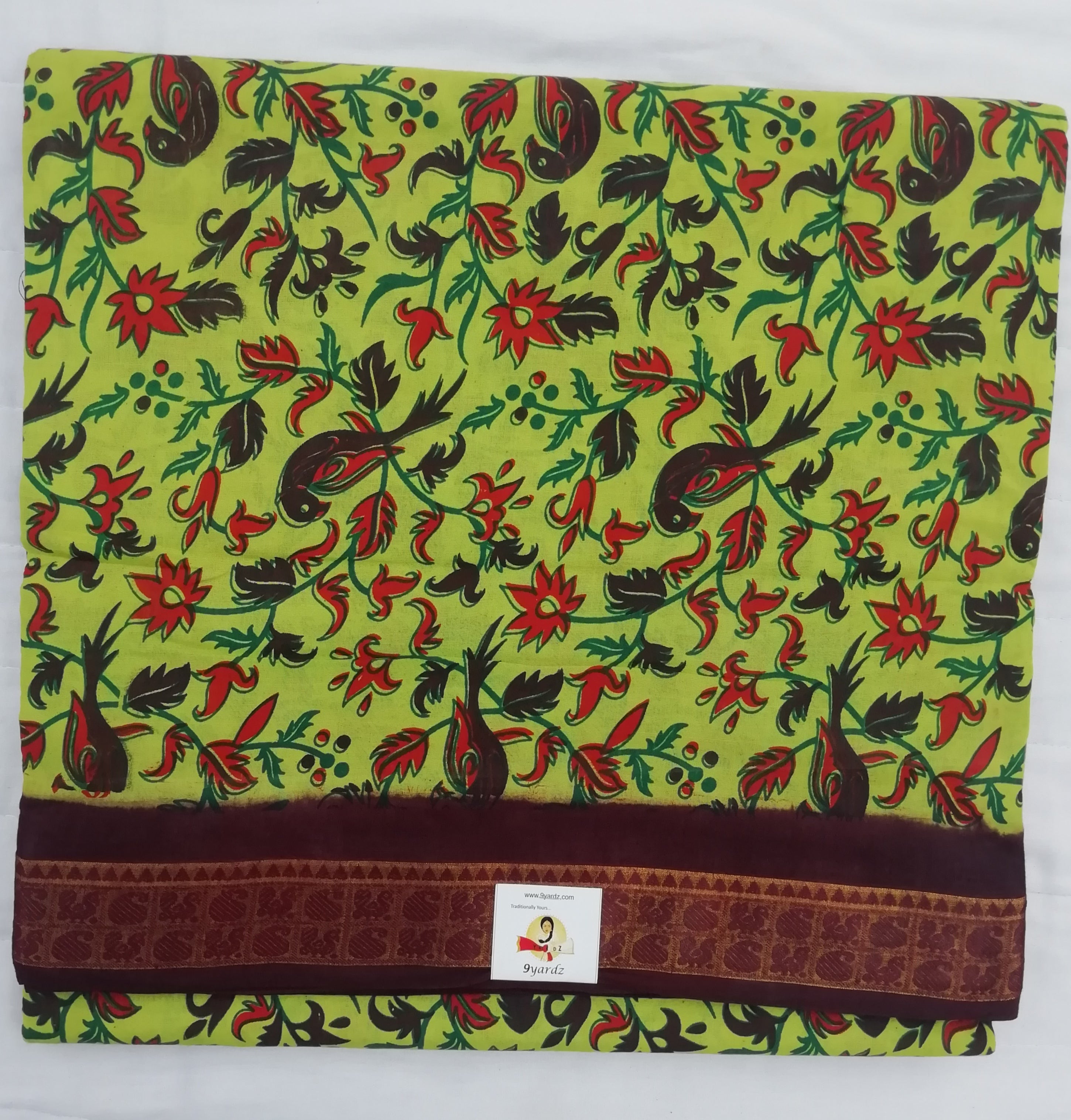 Colour Kalamkari Design- 10.5 yards