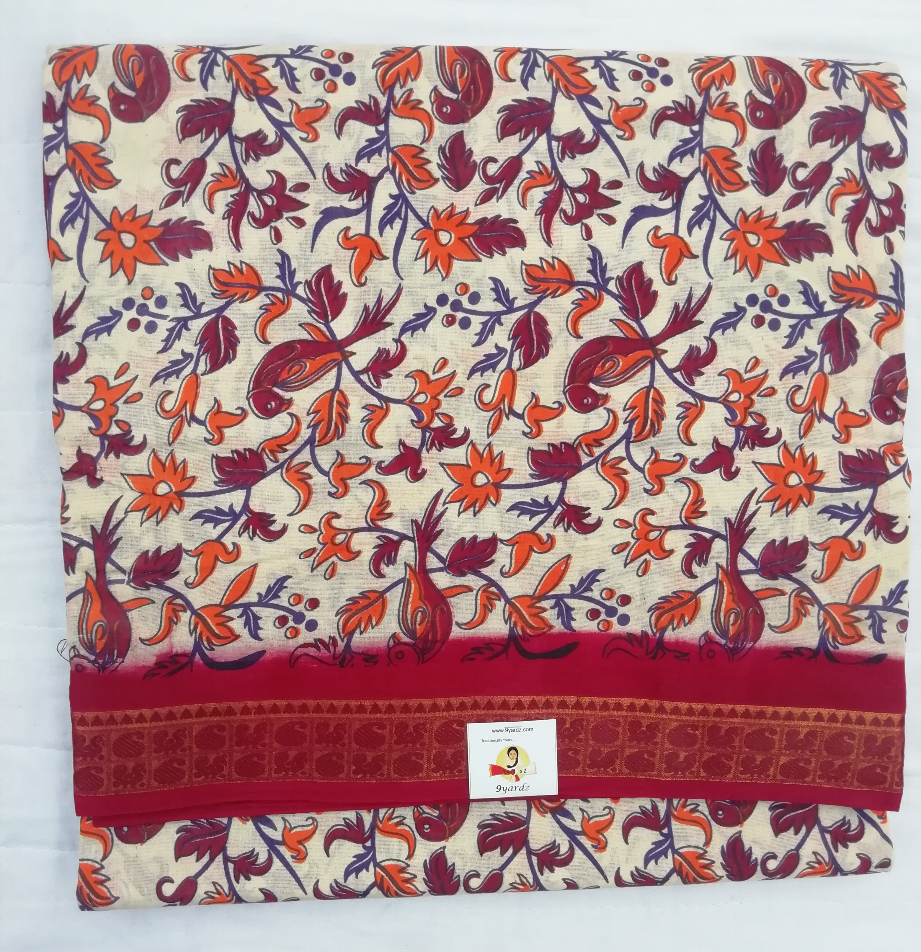 Colour Kalamkari Design- 10.5 yards