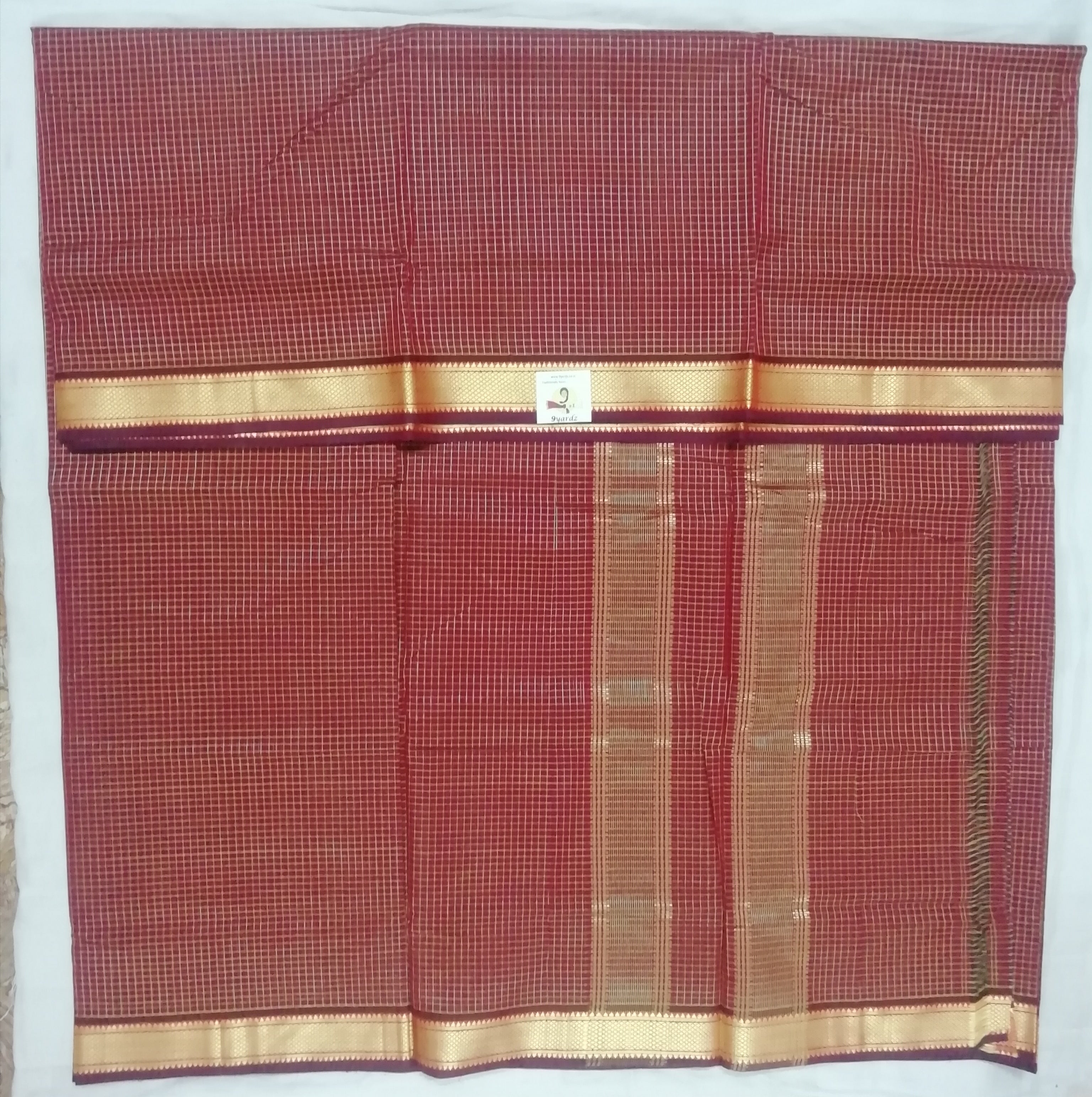 Devendra/Kodambakkam 10yardz( checked zari border)