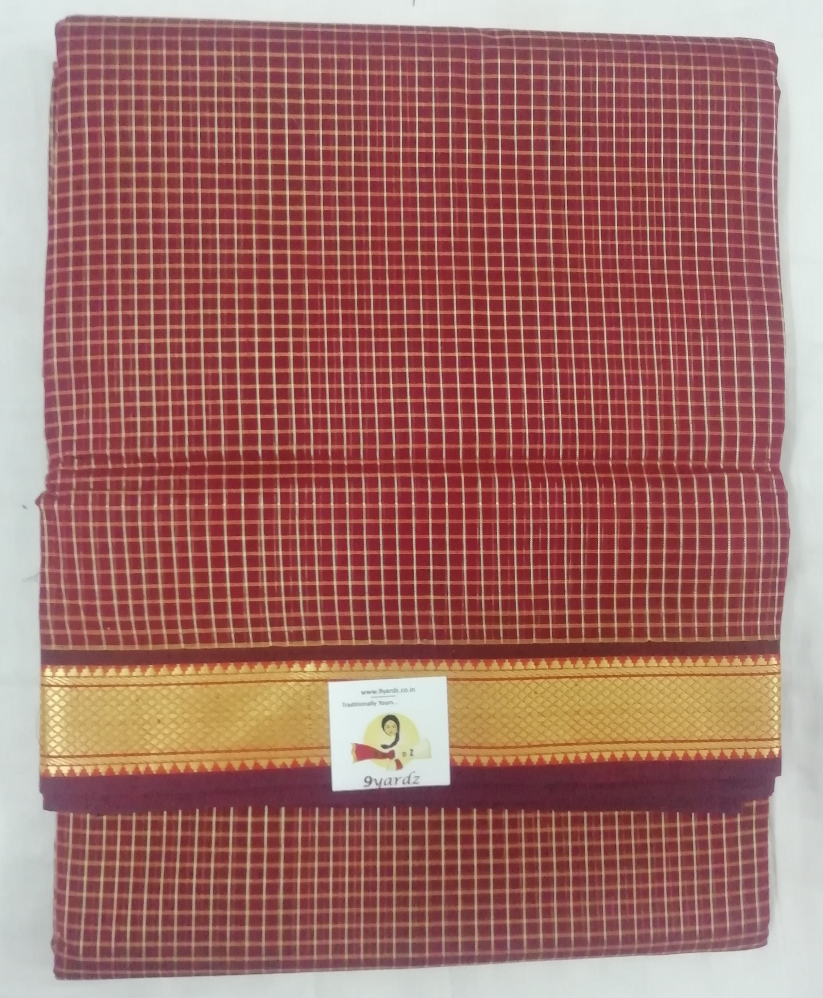 Devendra/Kodambakkam 10yardz( checked zari border)