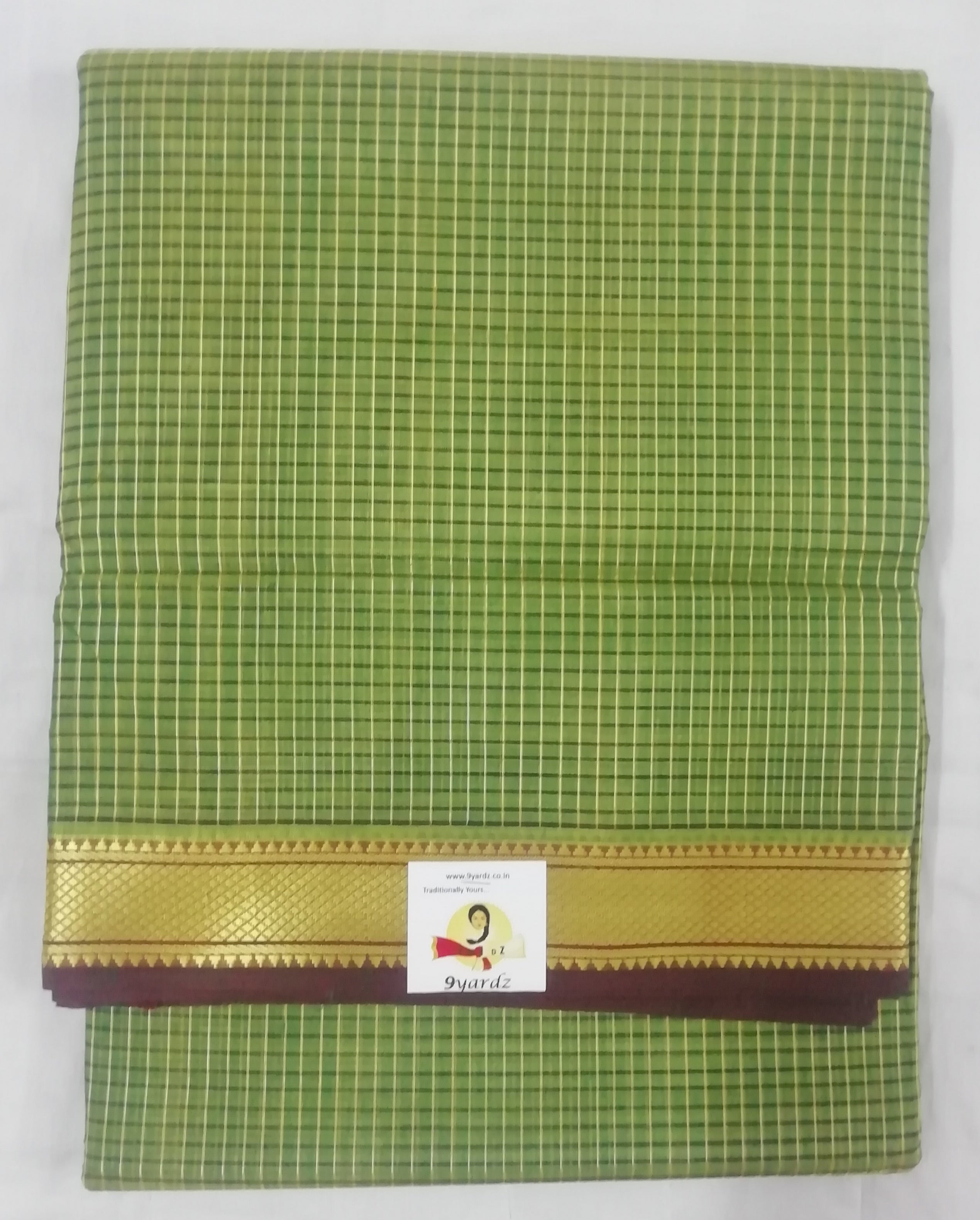 Devendra/Kodambakkam 10yardz( checked zari border)