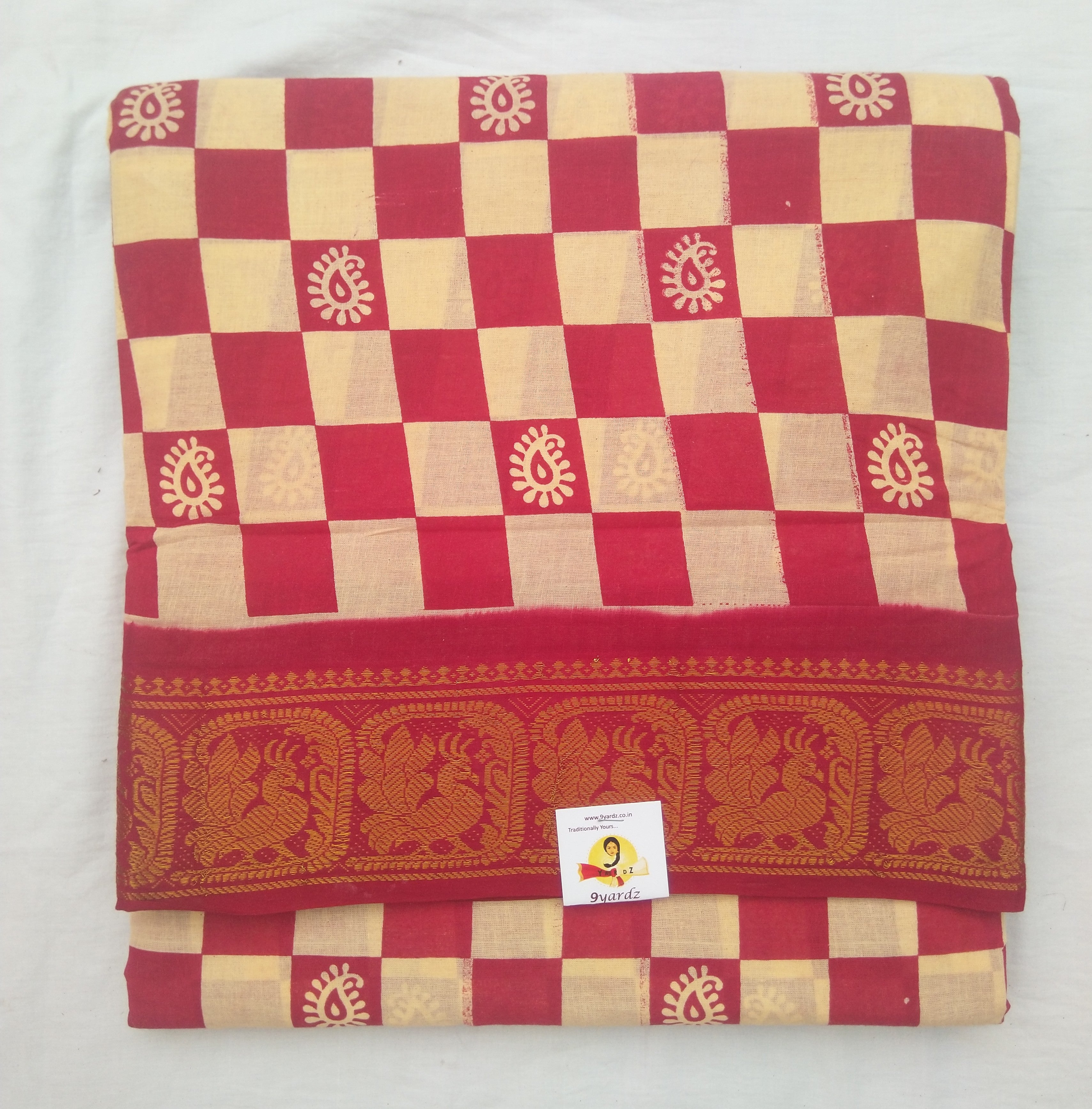 Sungudi Checked Design