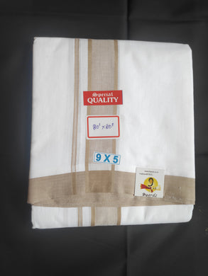 Soft Cotton bleached dhothi 9*5