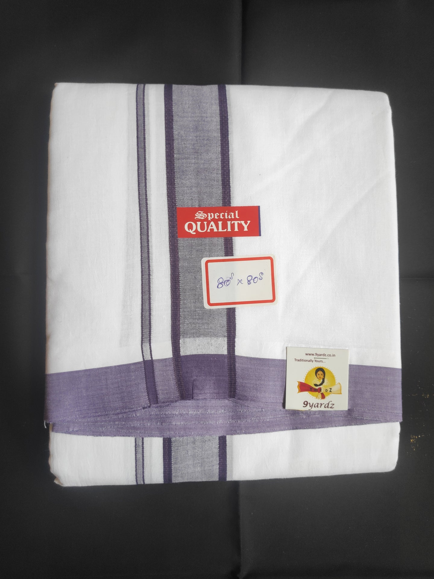 Soft Cotton bleached dhothi 9*5