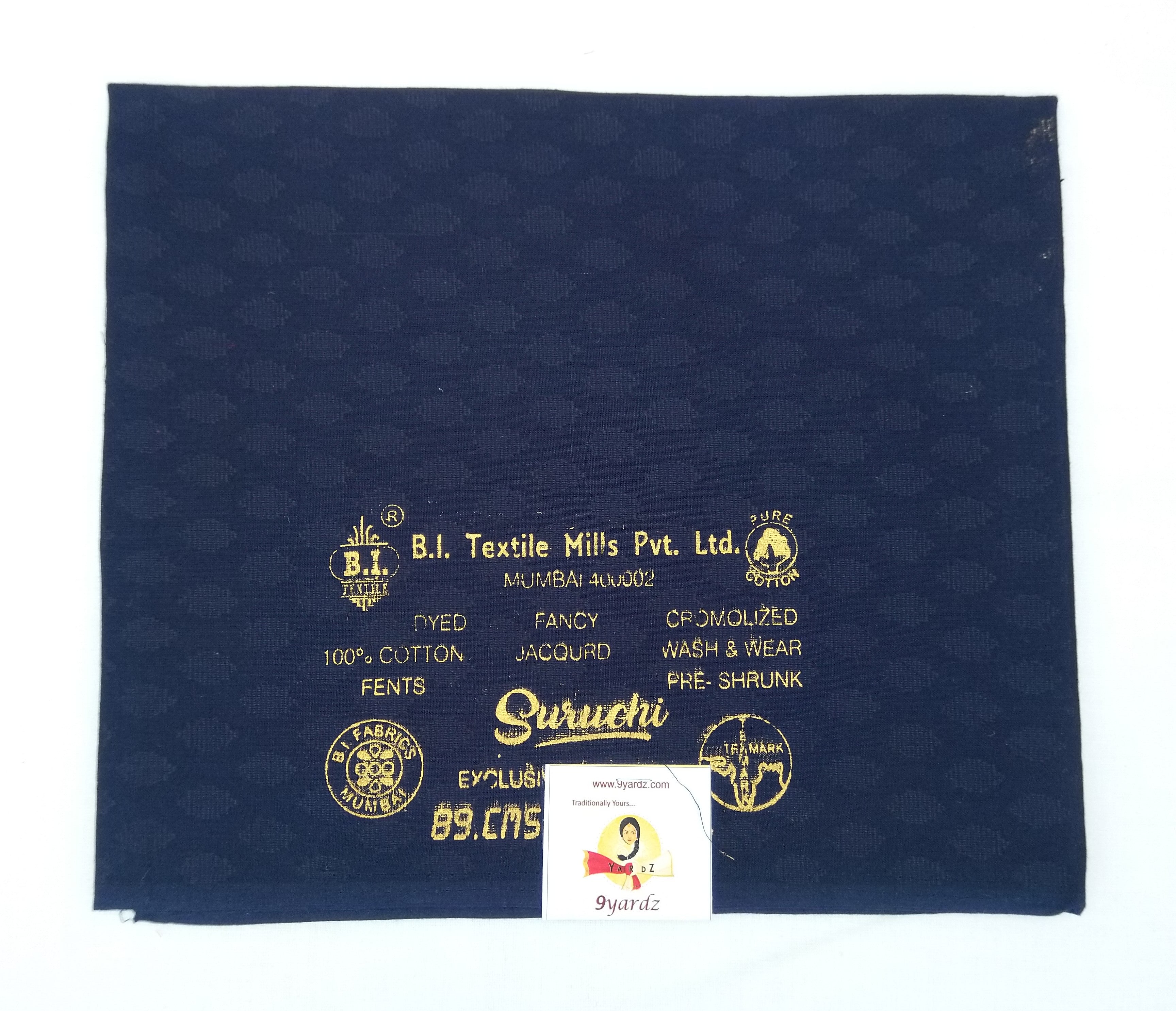 Pure cotton blouse bits- embossed/ jacquard