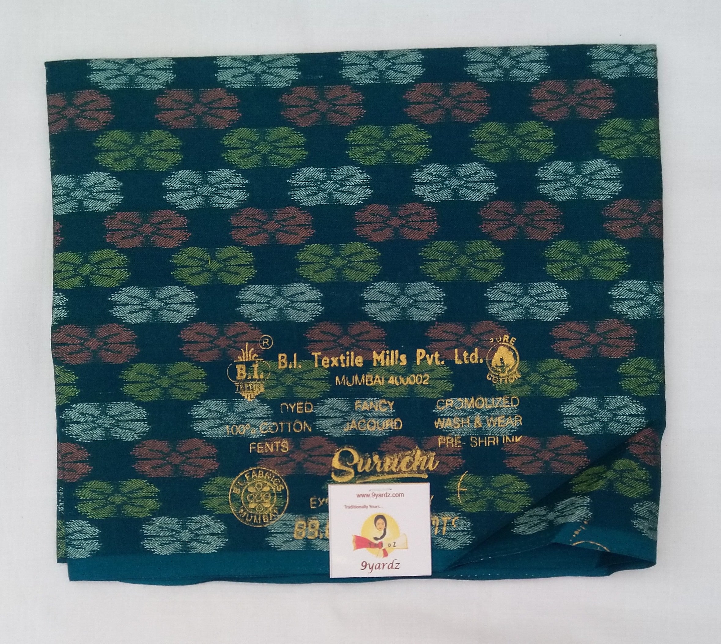 Pure cotton blouse bits- embossed/ jacquard