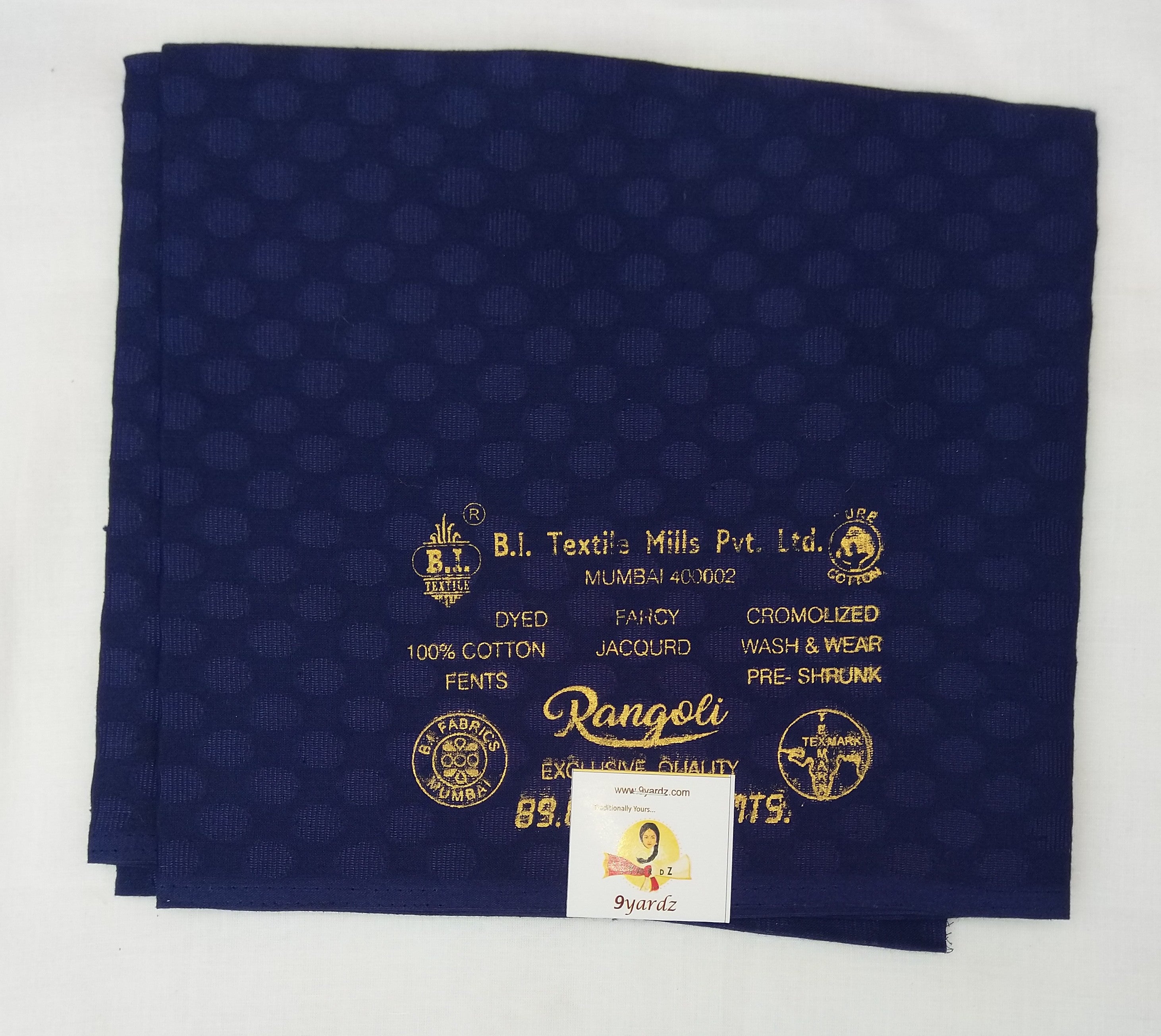 Pure cotton blouse bits- embossed/ jacquard