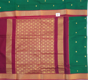 Akshaya cotton 10.25 yards korvai madisar