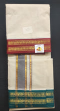 Load image into Gallery viewer, Pure cotton Muhurtham dhoti 9*5