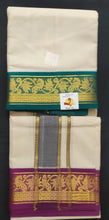 Load image into Gallery viewer, Pure cotton Muhurtham dhoti 9*5