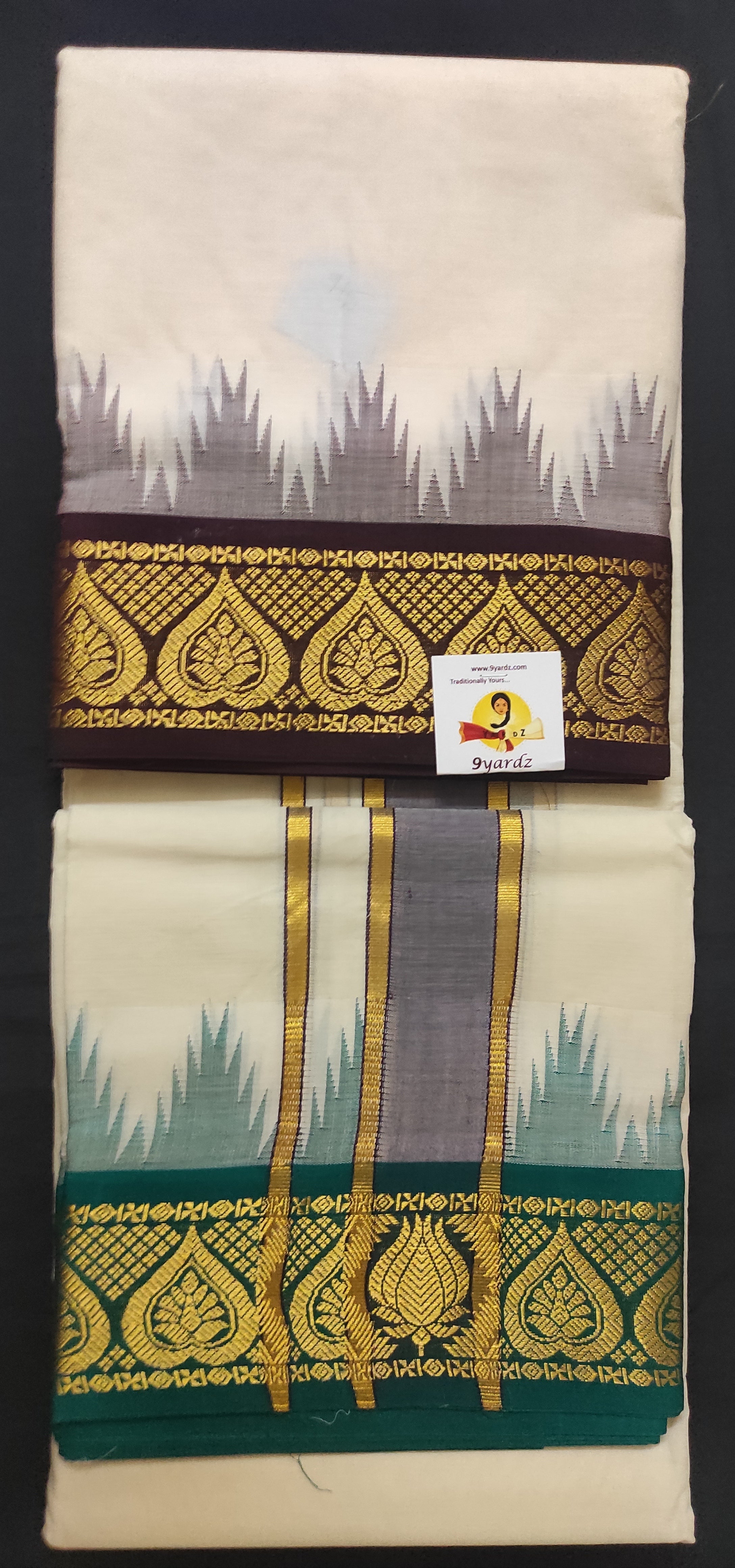 Pure cotton Muhurtham dhoti 9*5