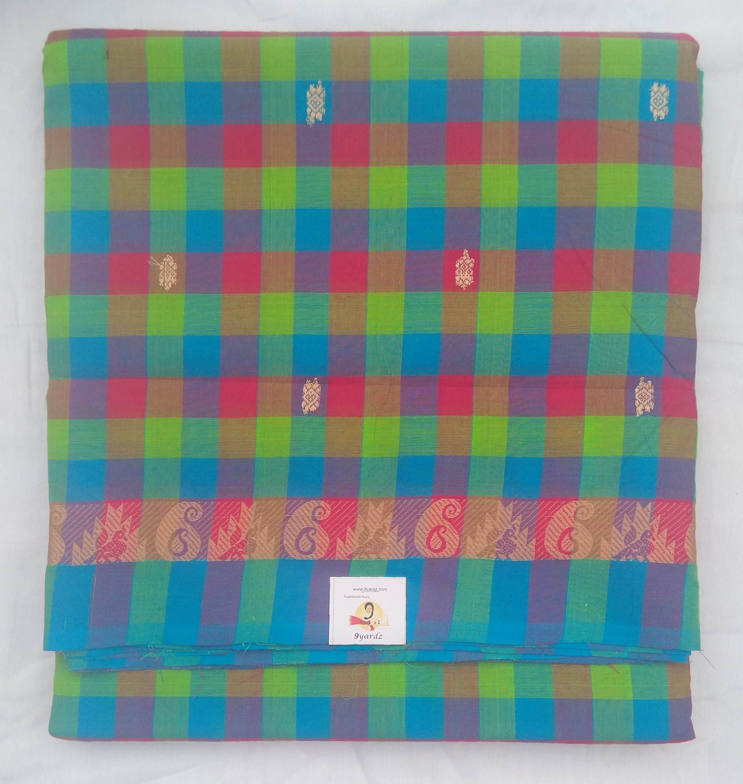 Chettinadu / Karaikudi cotton 9.5 yards madisar