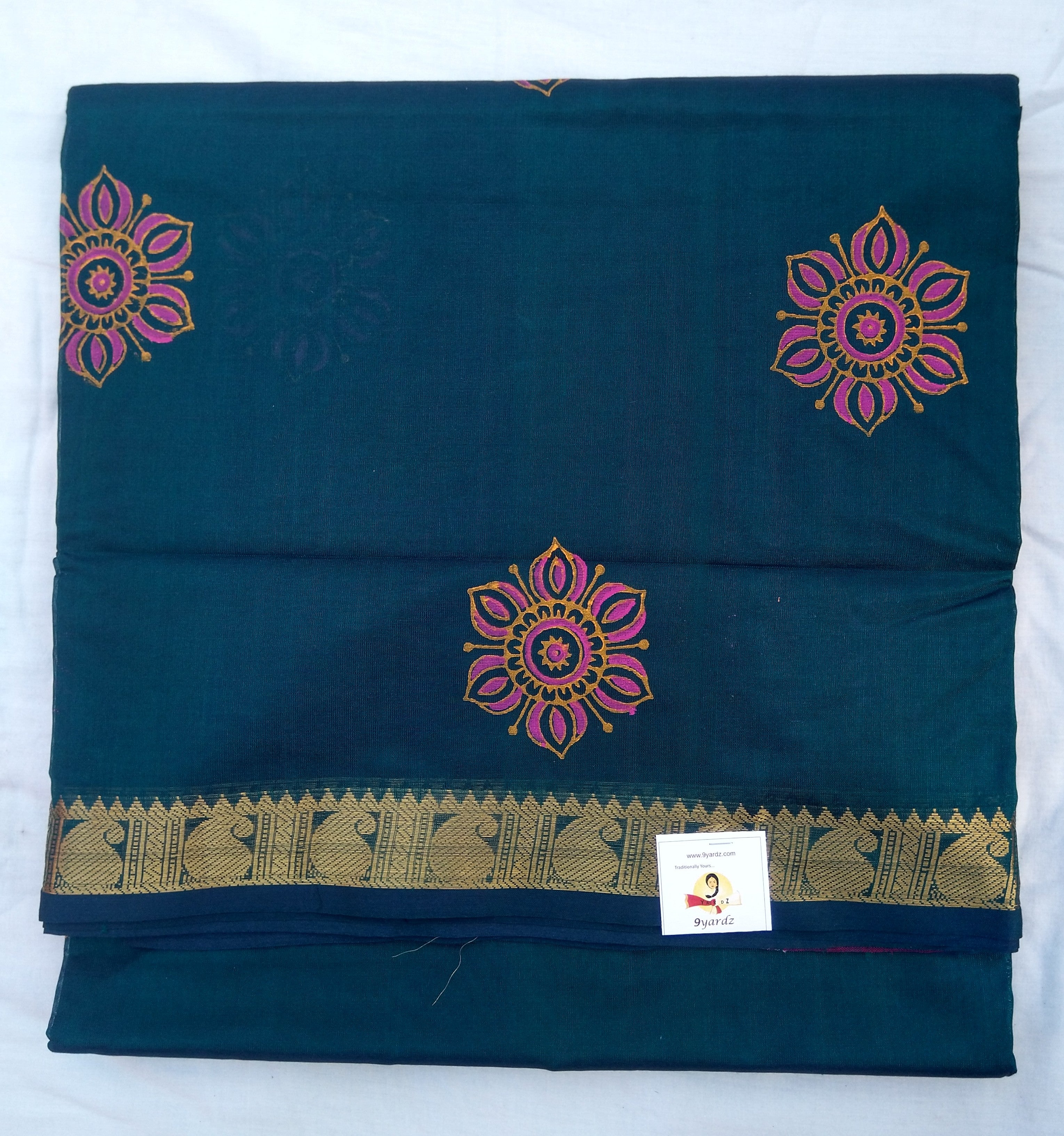 Pure silk cotton, printed -10 yards madisar