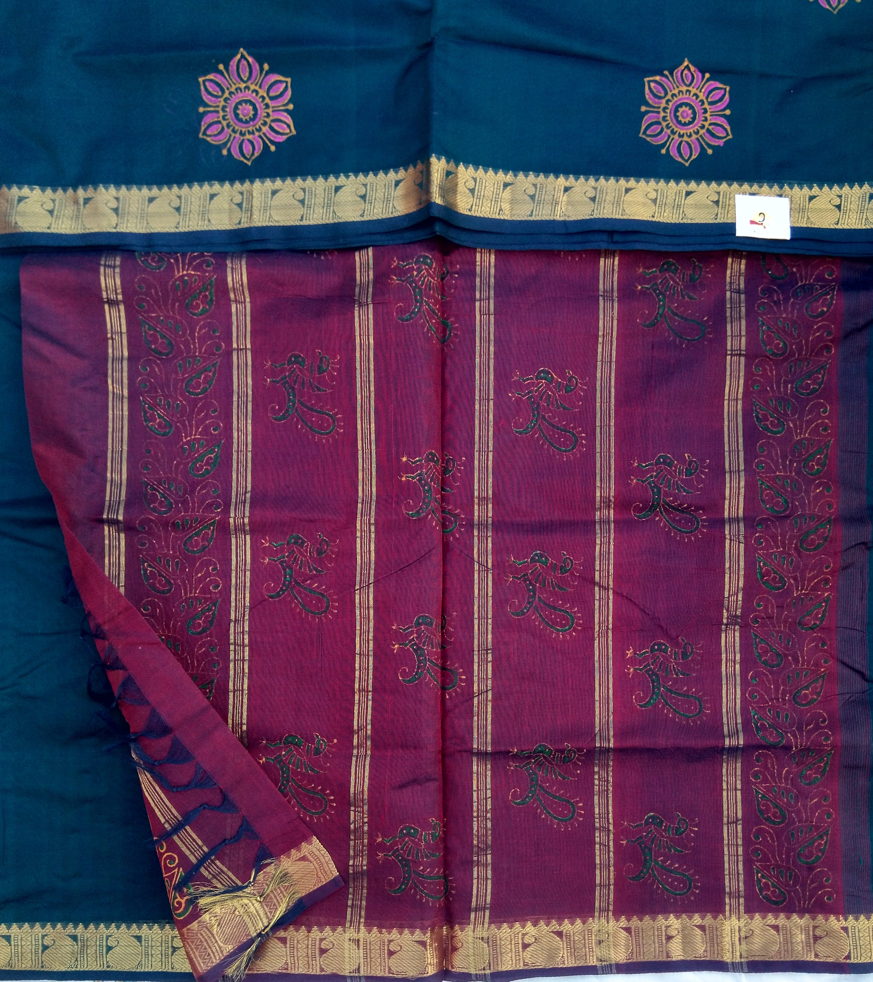 Pure silk cotton, printed -10 yards madisar