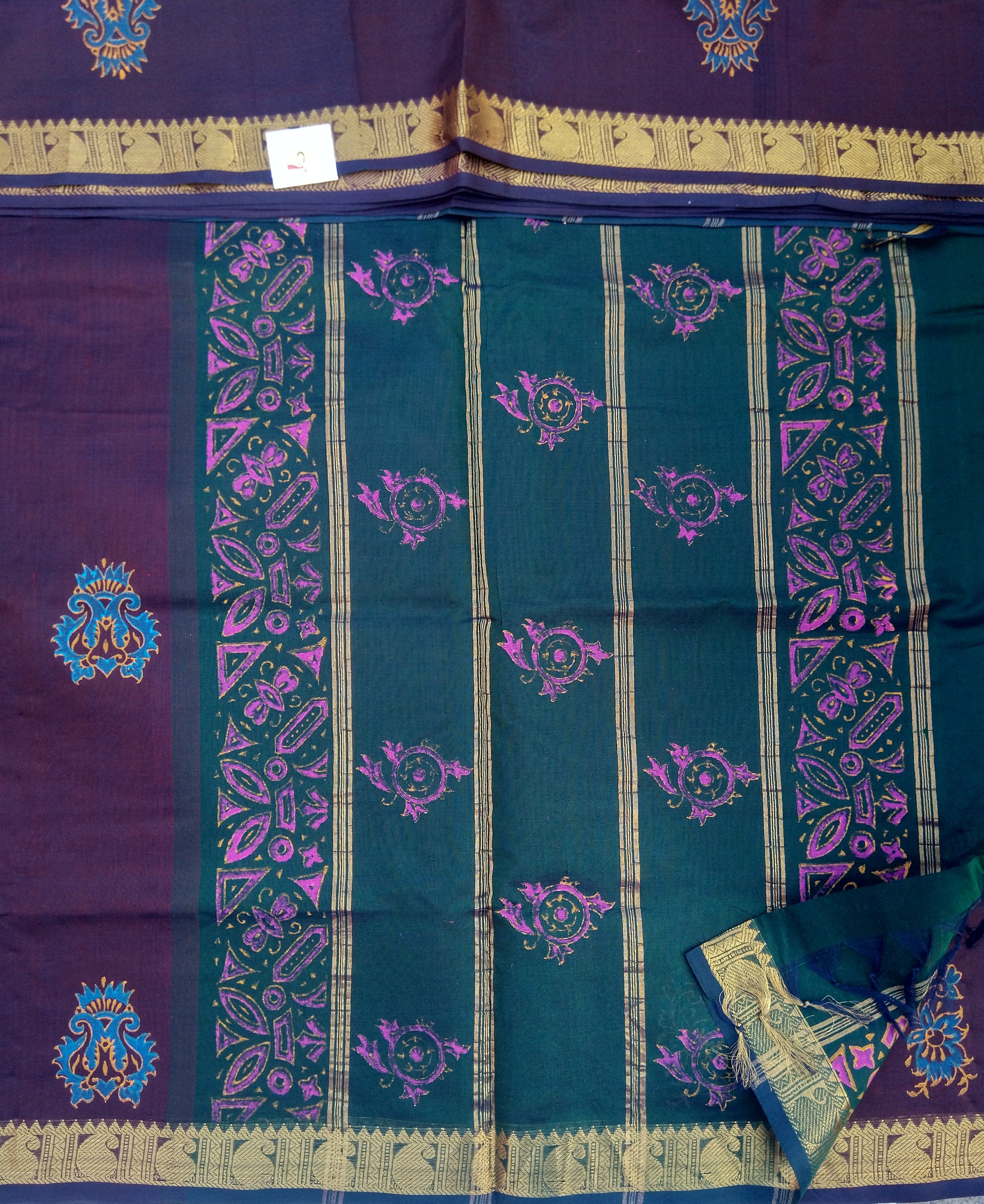 Pure silk cotton, printed -10 yards madisar