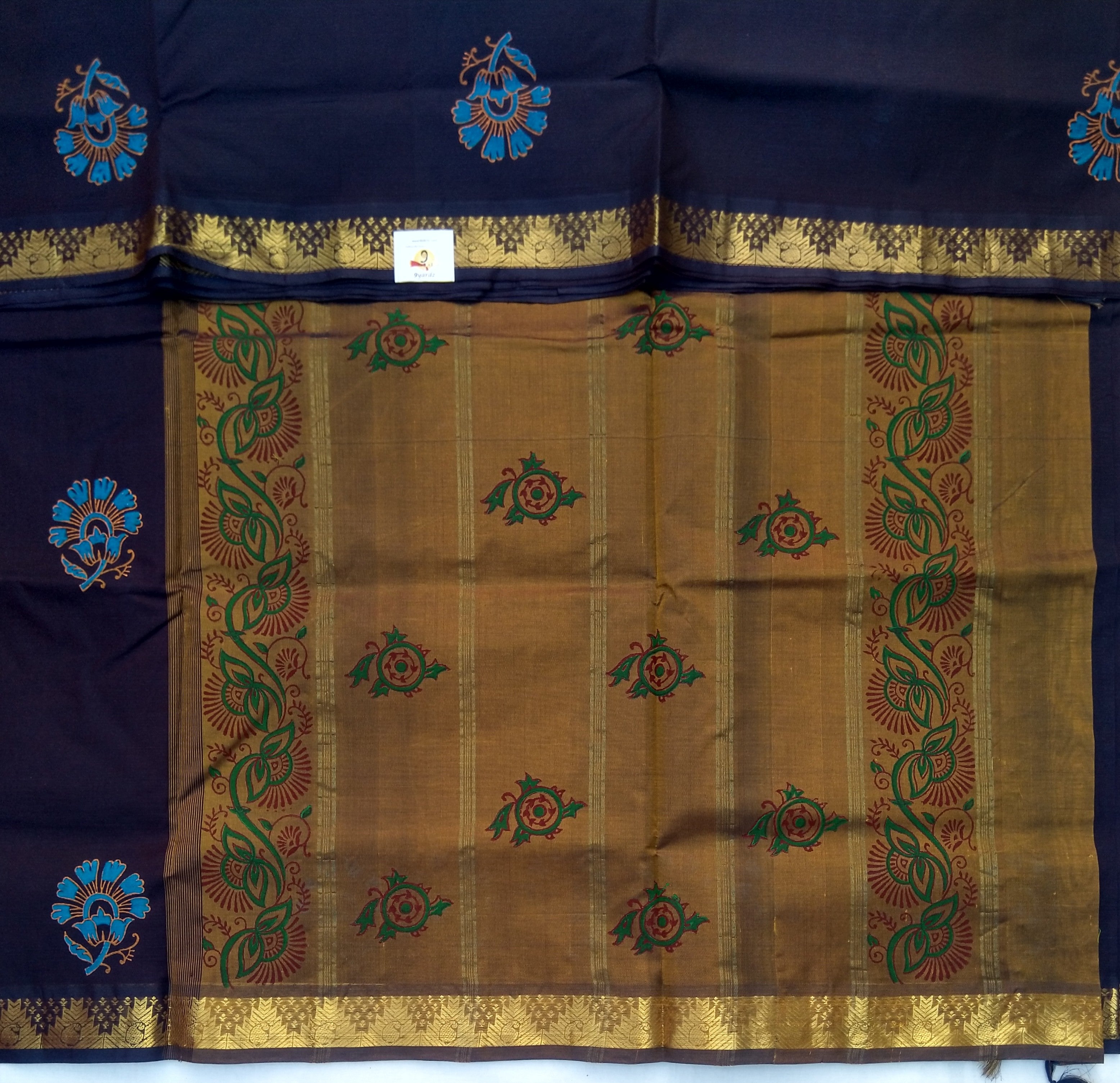 Pure silk cotton, printed -10 yards madisar