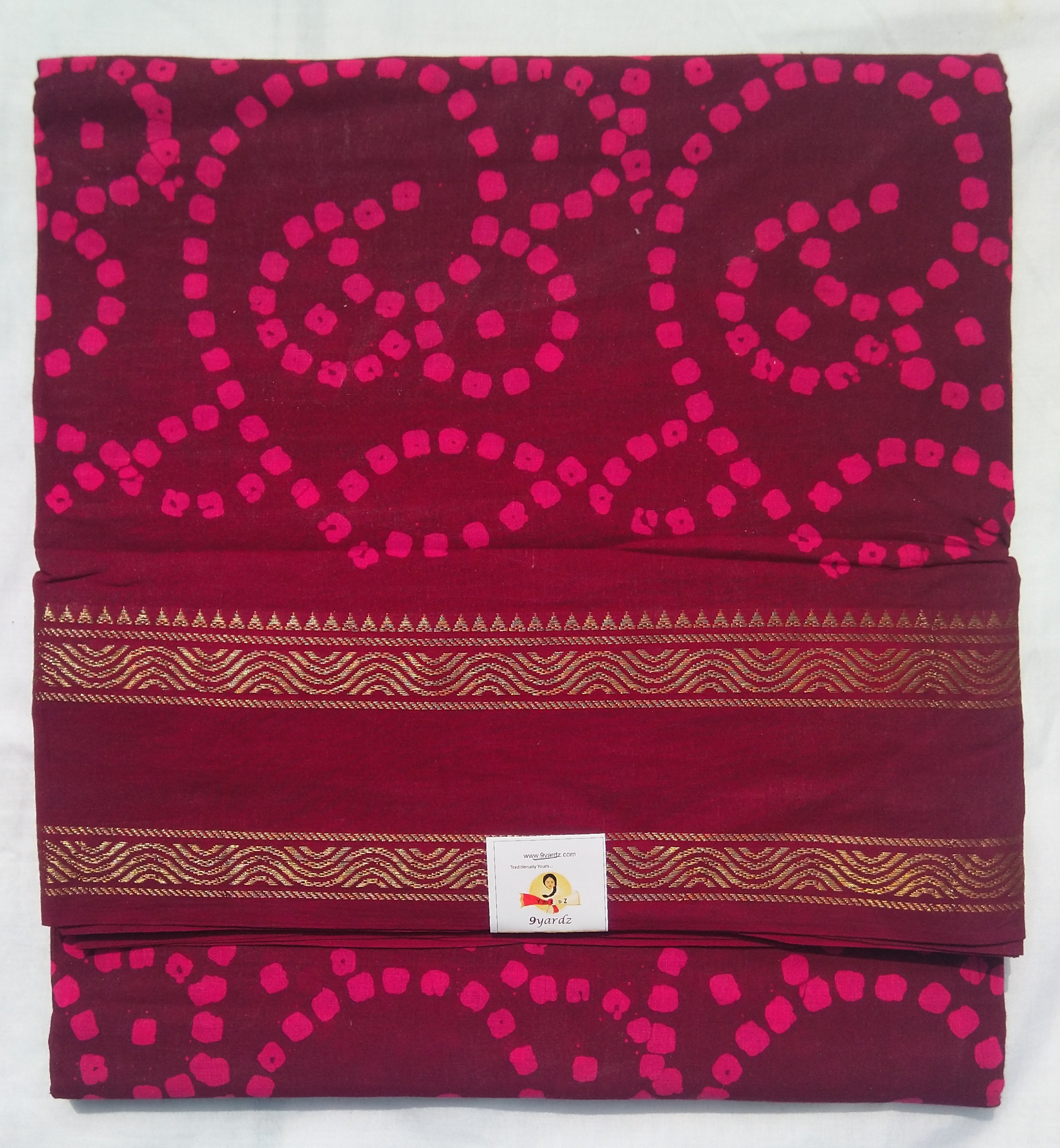 Sungudi cotton 9.5 yards madisar
