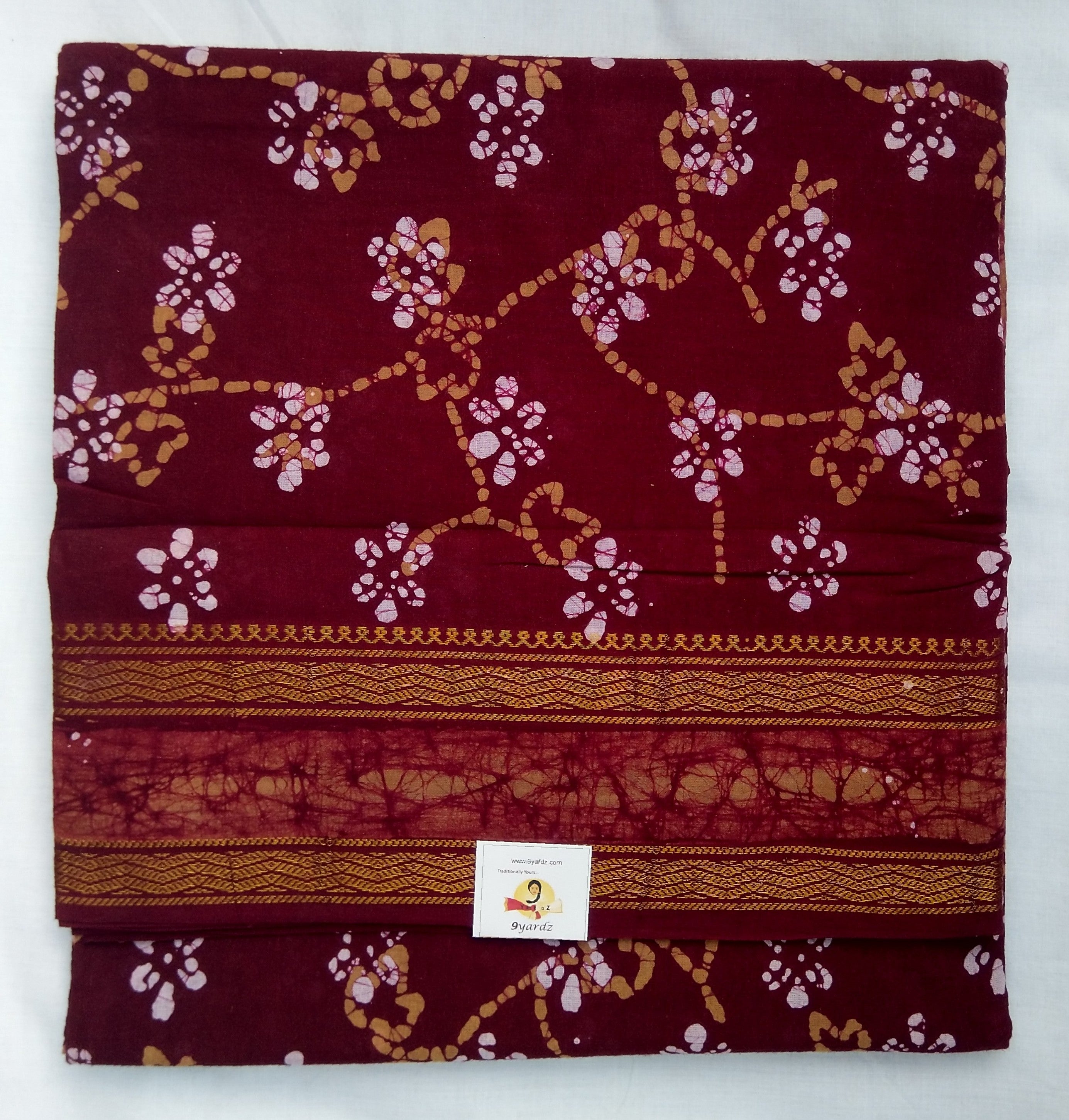 Sungudi cotton 9.5 yards madisar