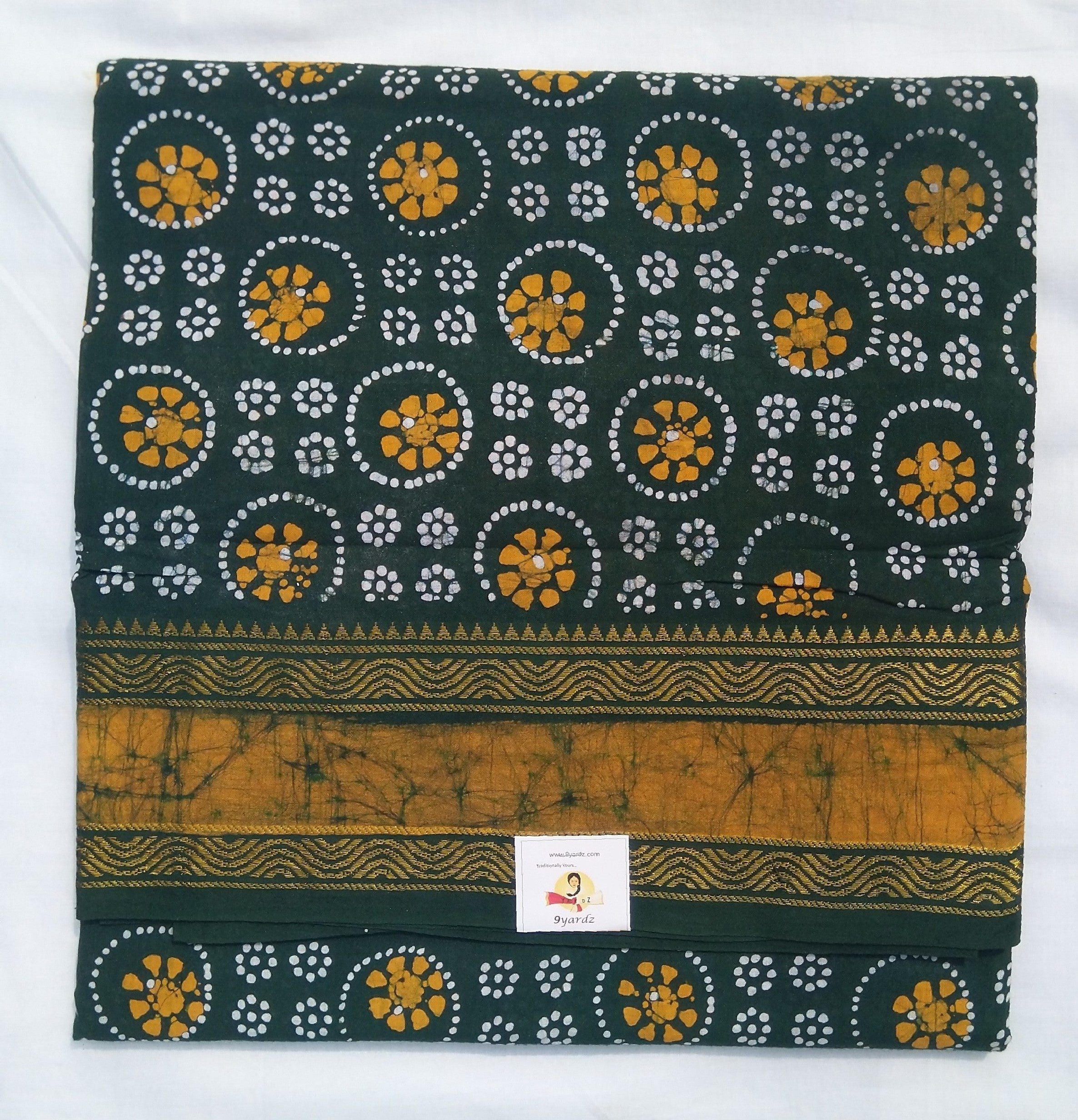 Sungudi cotton 9.5 yards madisar