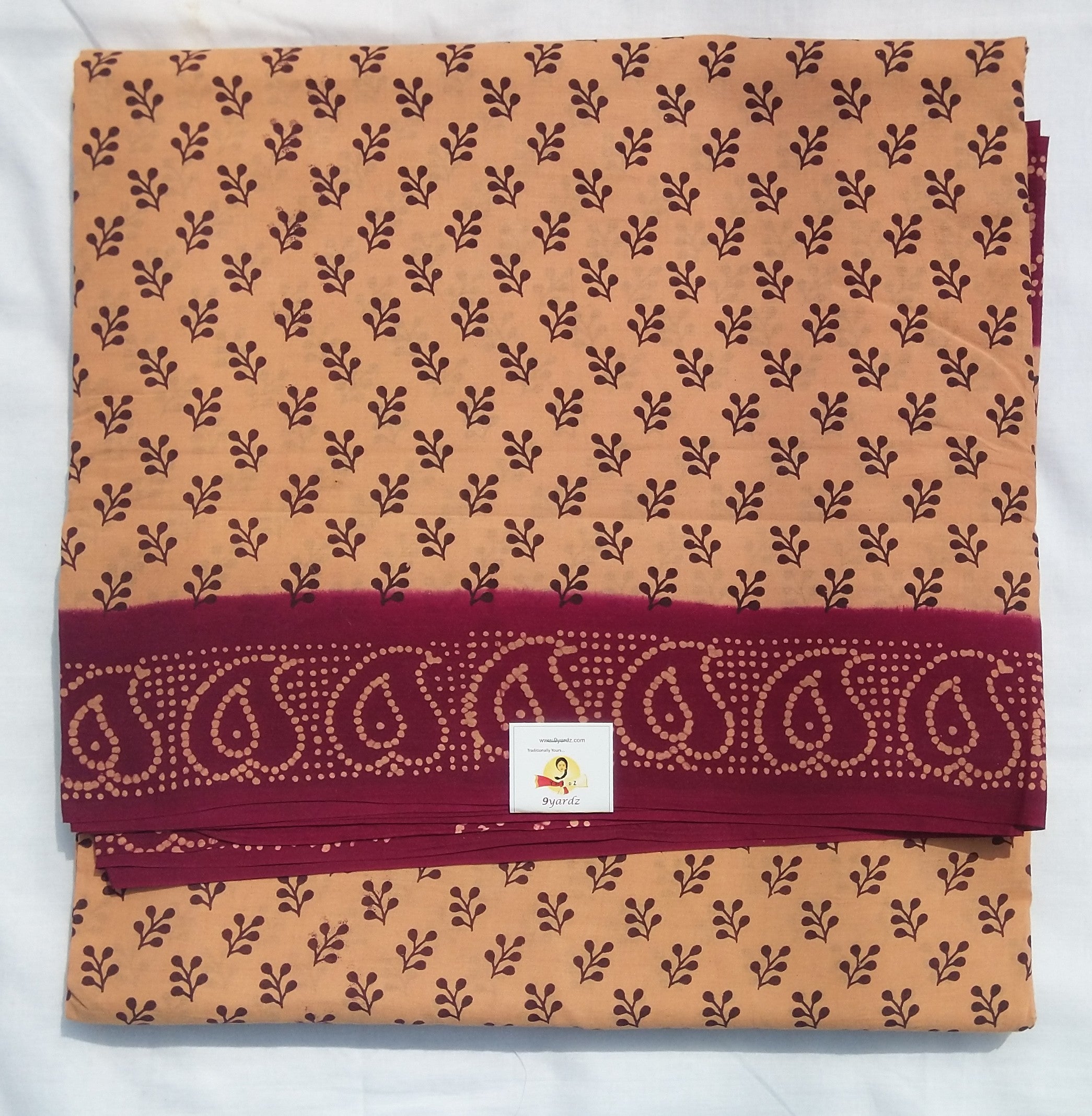 Sungudi cotton 10.5 yards madisar: double pallu
