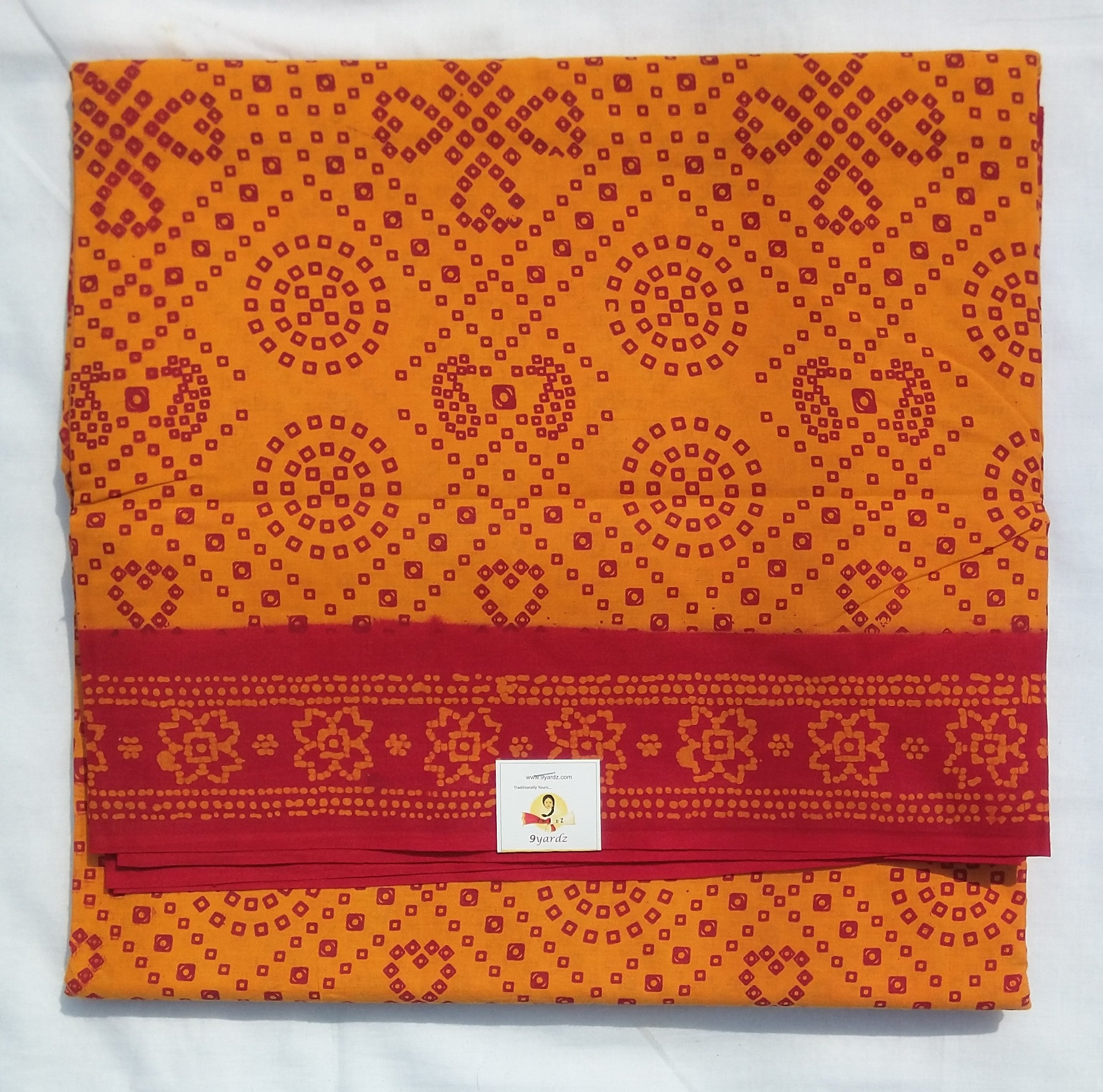 Sungudi cotton 10.5 yards madisar: double pallu