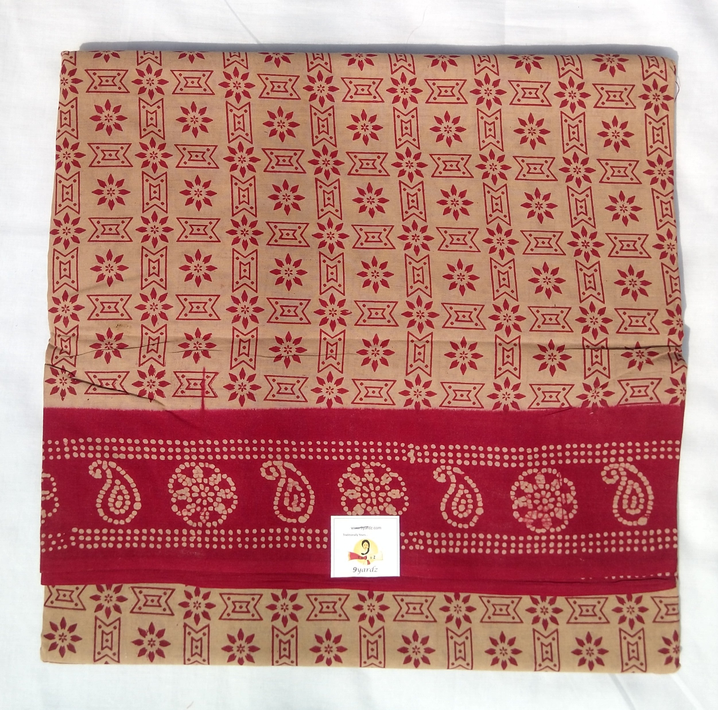 Sungudi cotton 10.5 yards madisar: double pallu