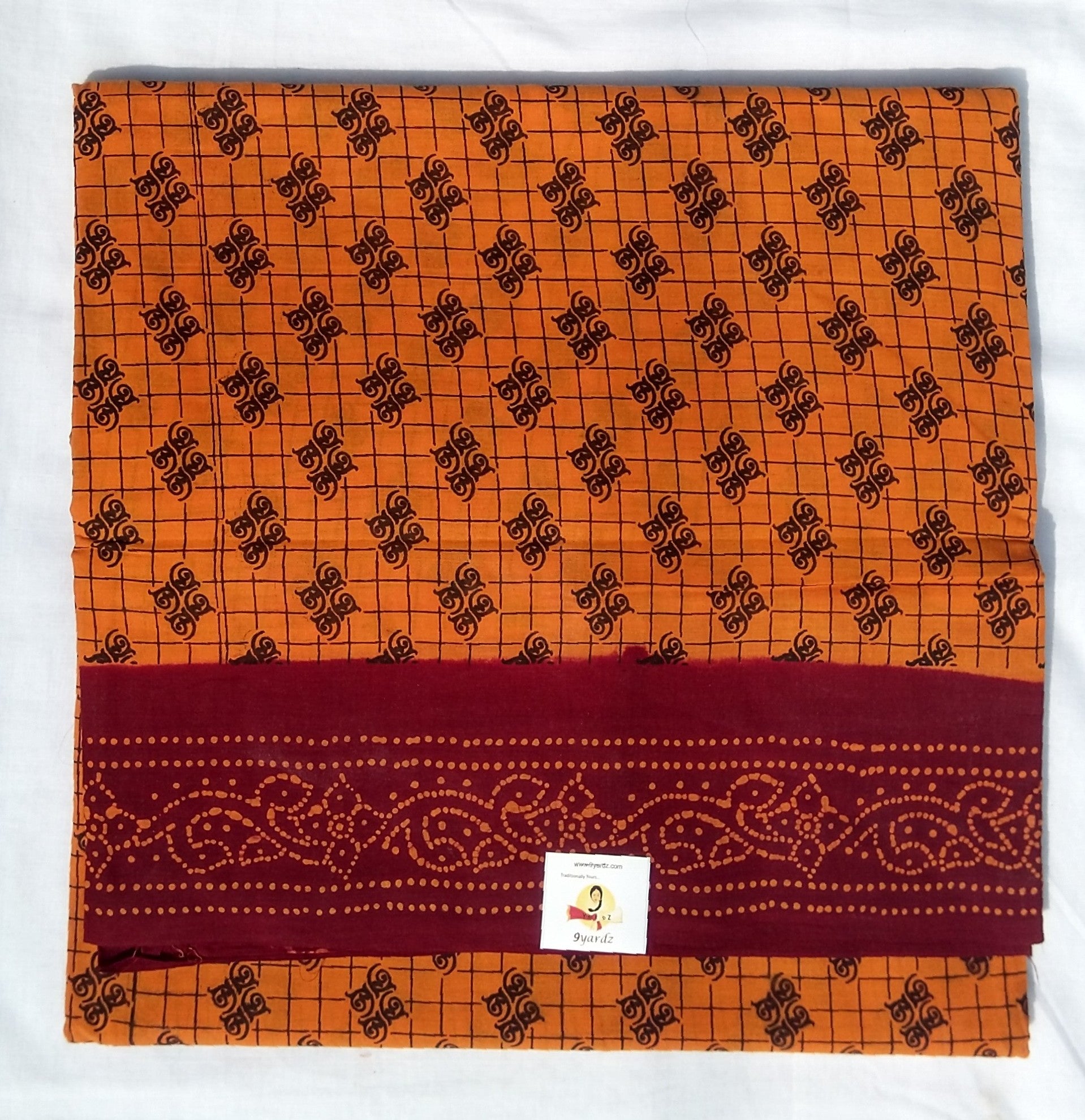 Sungudi cotton 10.5 yards madisar