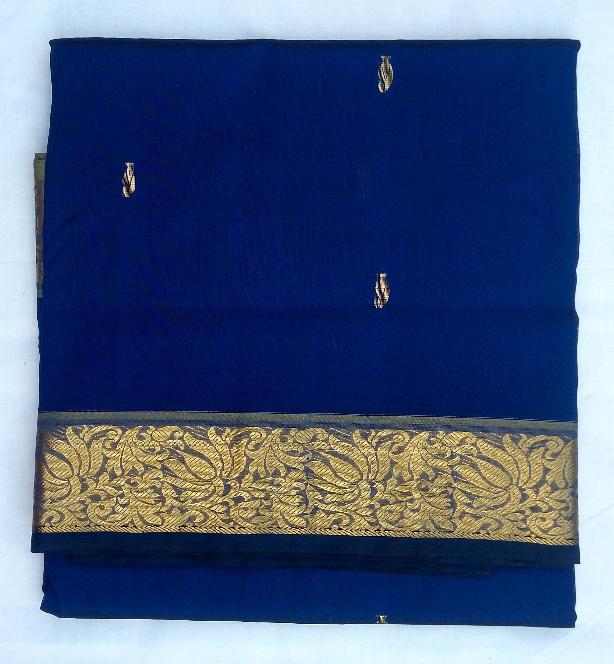 Pure silk cotton with butta -10 yards madisar
