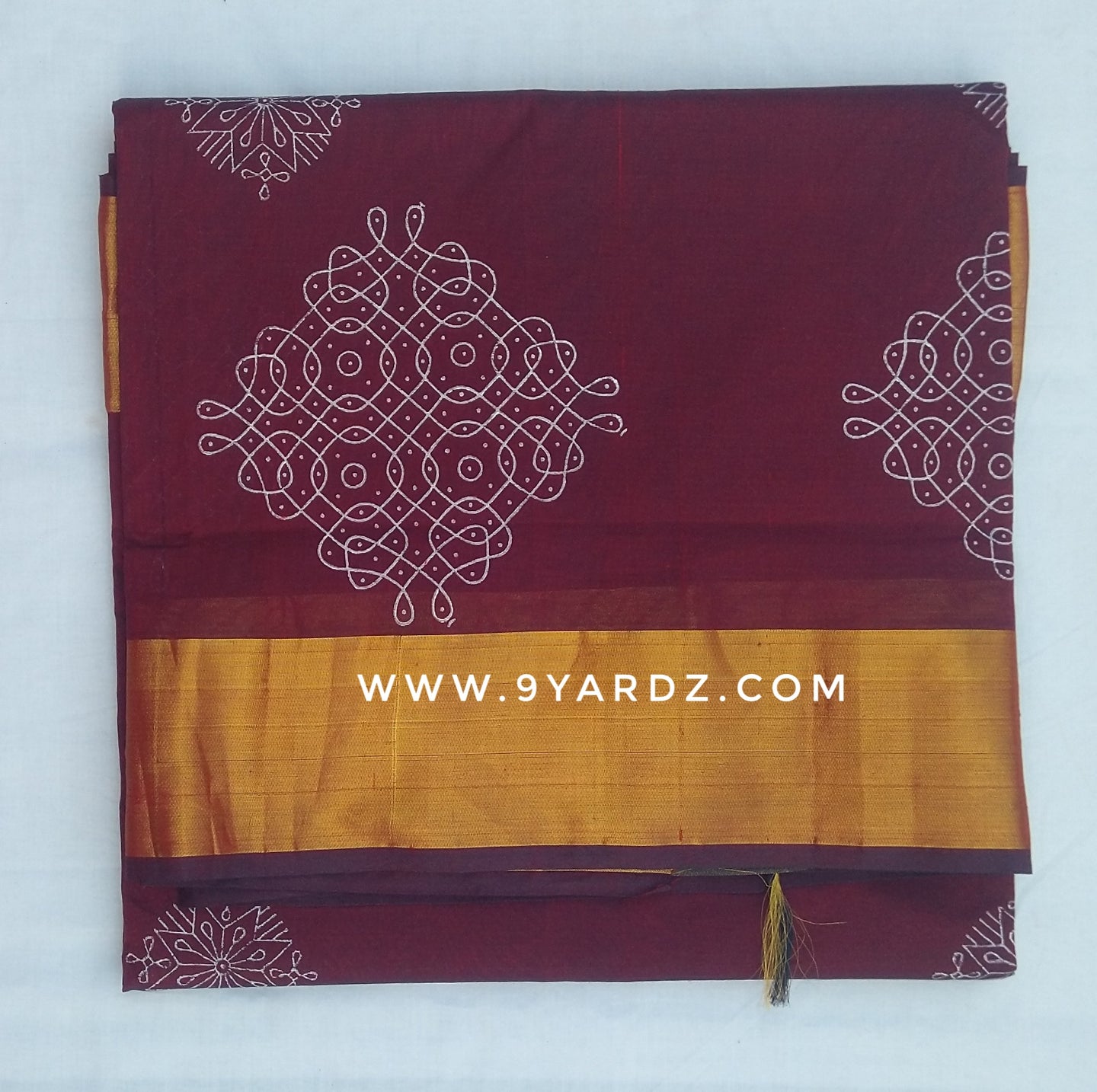 Pure silk cotton, reverse printed pallu- 11 yards madisar