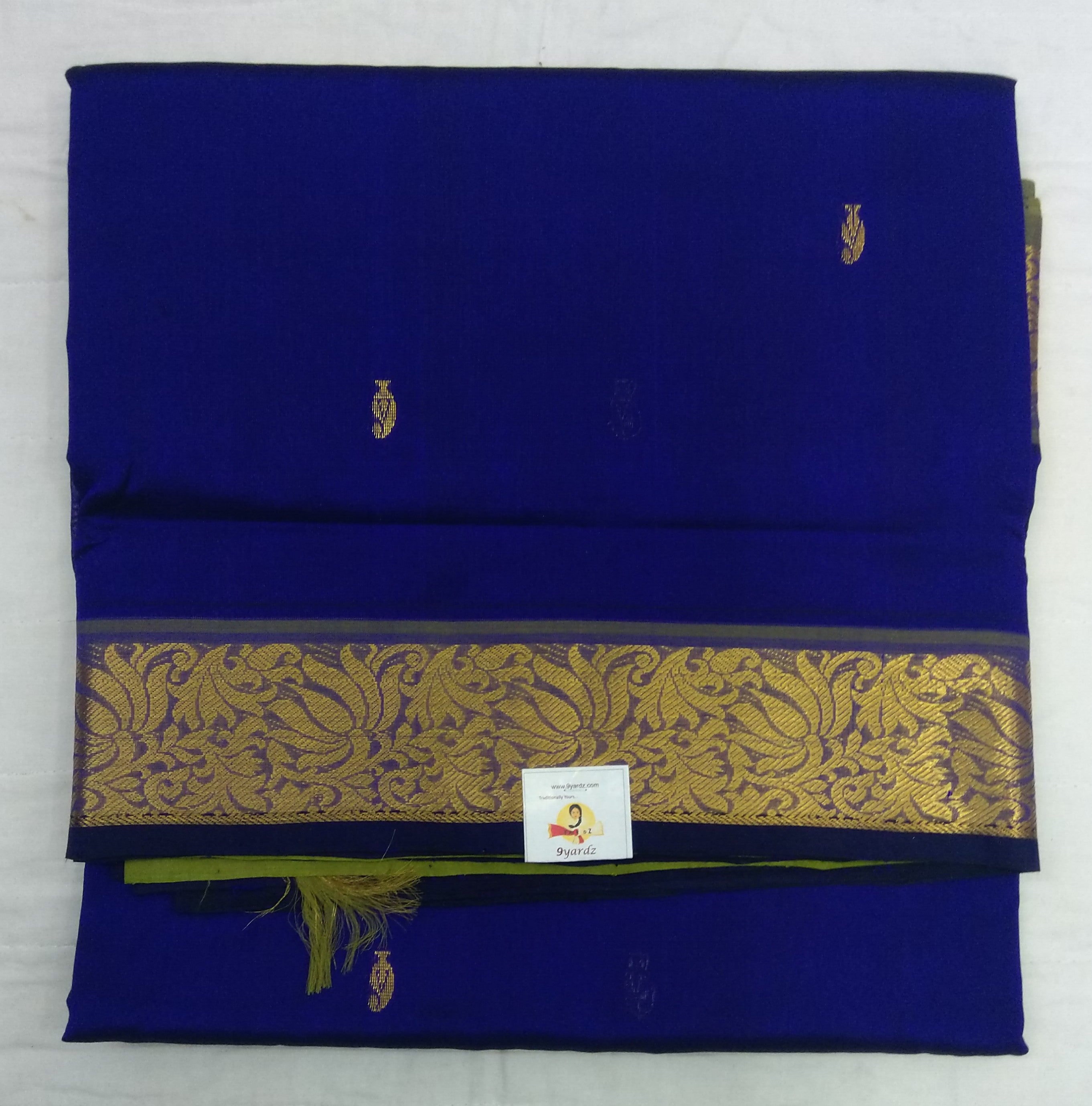 Pure silk cotton with butta -10 yards madisar